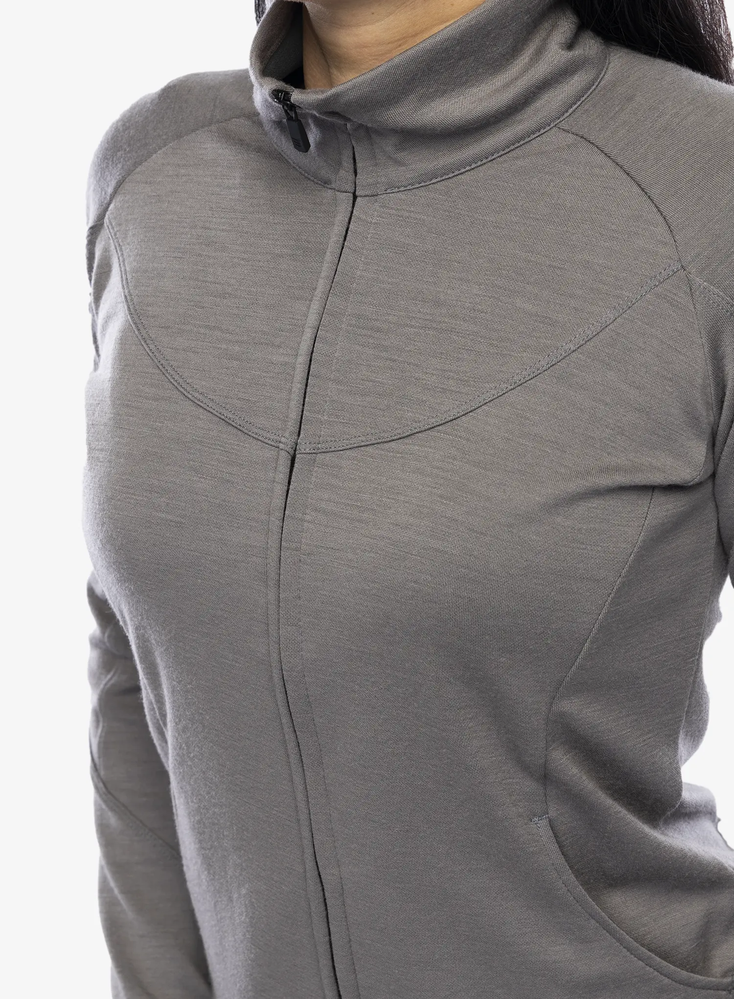 Jopica Sensor Merino Upper Fleece Full Zip - grey
