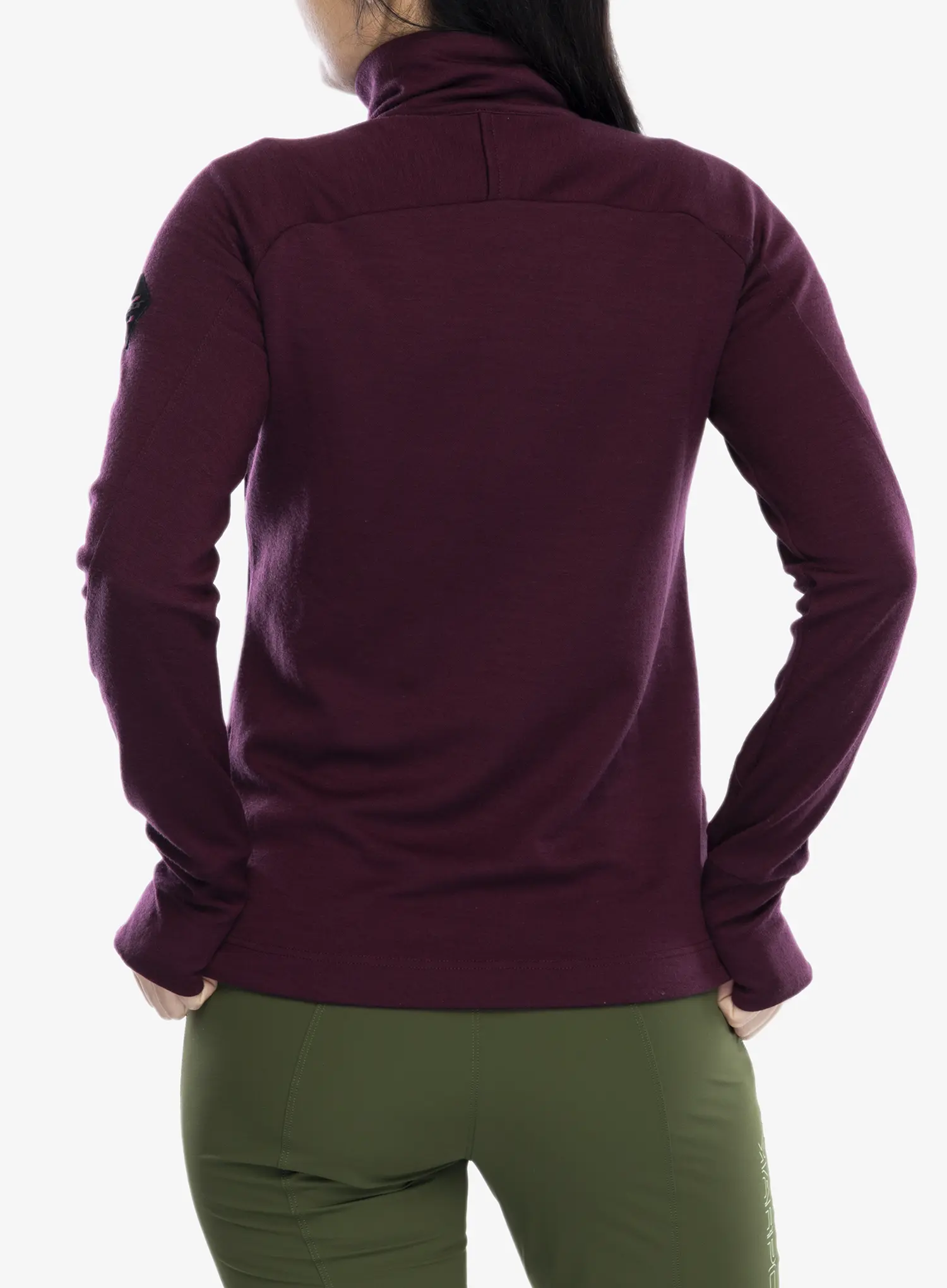 Jopica Sensor Merino Upper Fleece Full Zip - port red