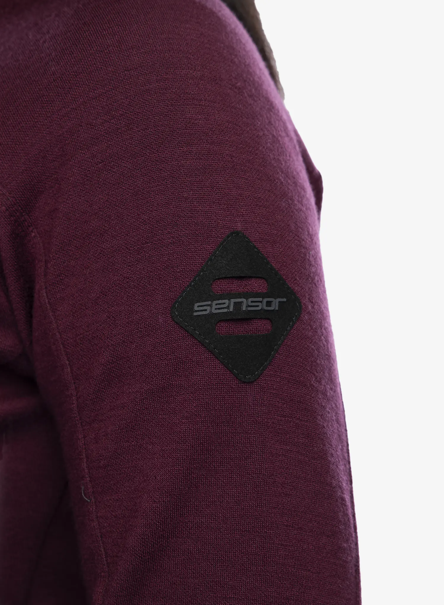 Jopica Sensor Merino Upper Fleece Full Zip - port red
