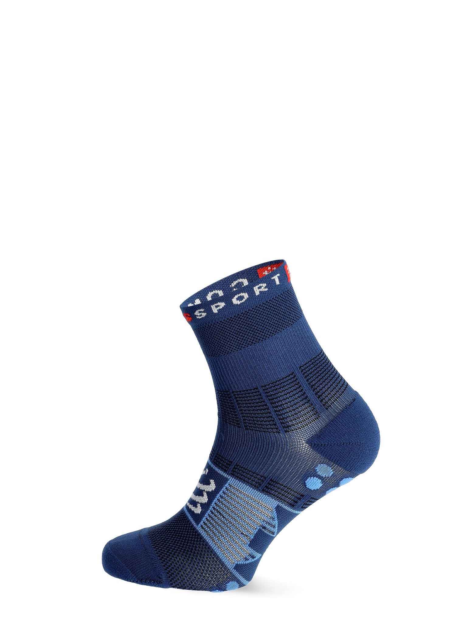 Nogavice Compressport Fast Hiking Socks - estate blue/pacific coast