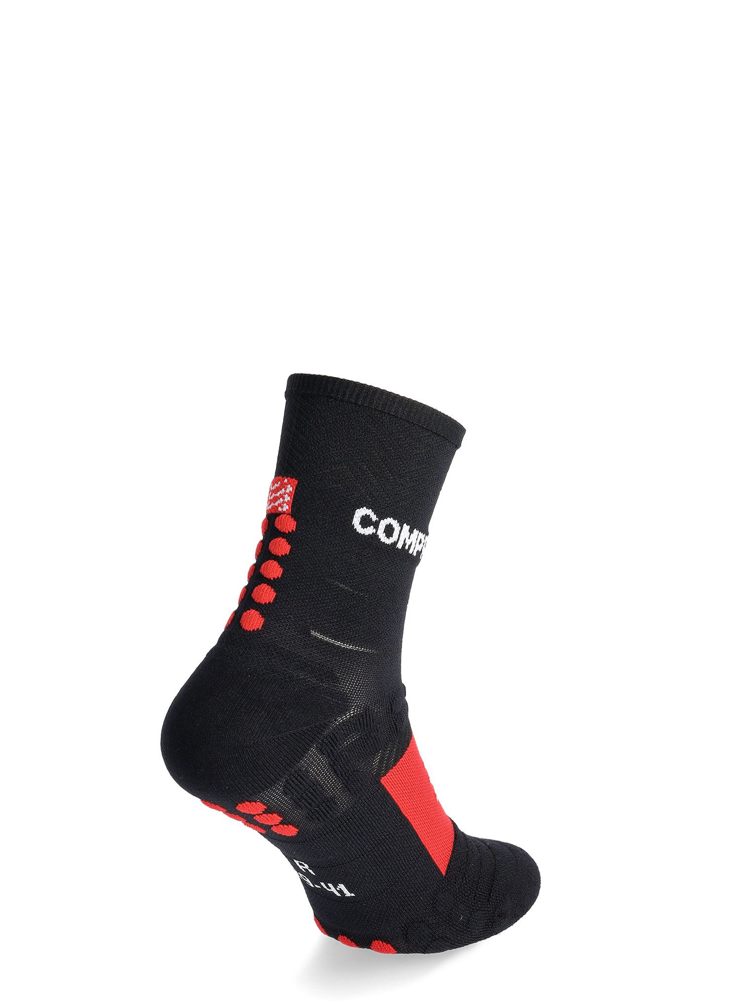 Tekaške nogavice Compressport Pro Racing Socks Winter Run - black/high risk red