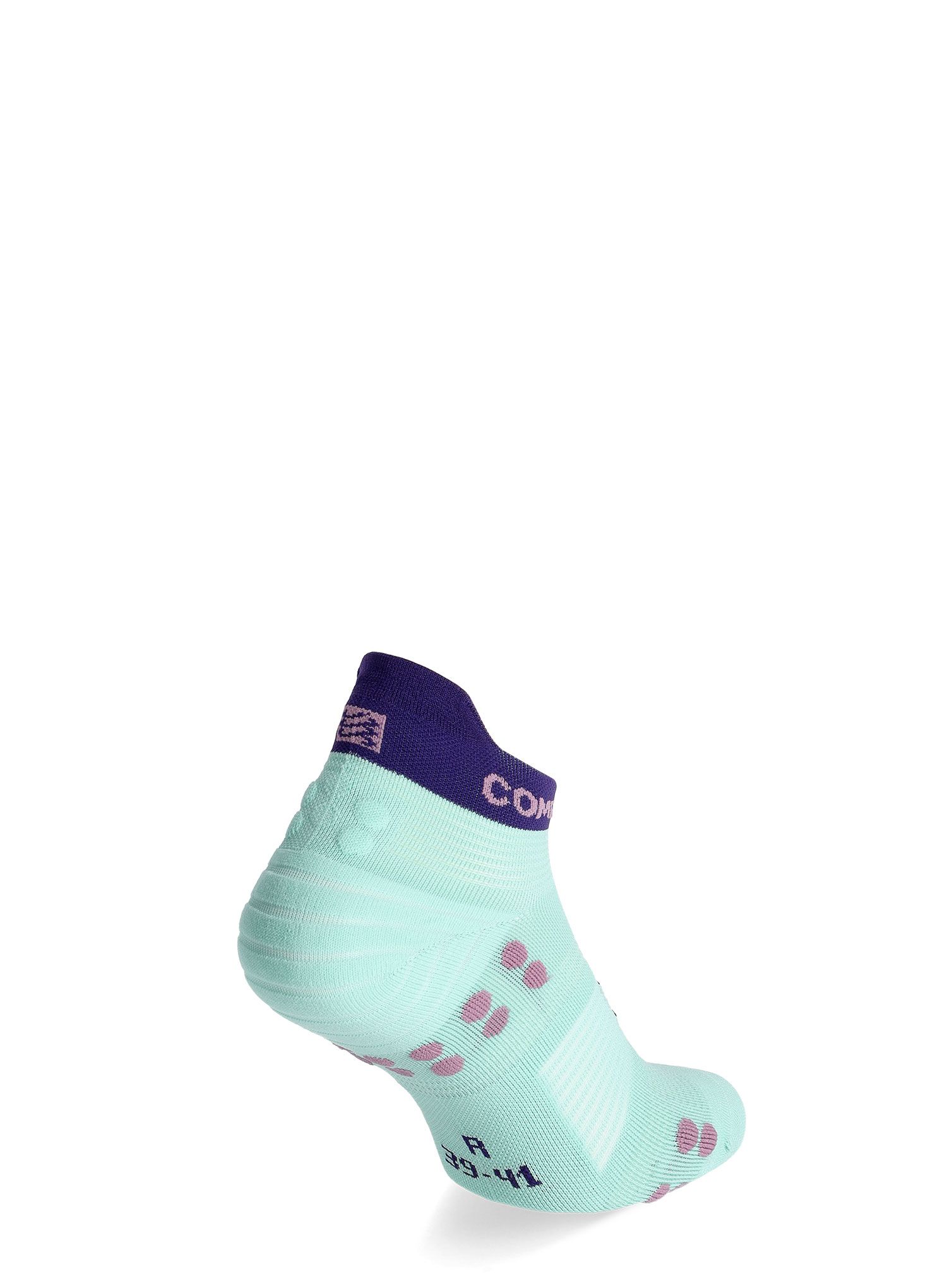 Tekaške nogavice Compressport Pro Racing Socks v4.0 Run Low - shell blue/purple