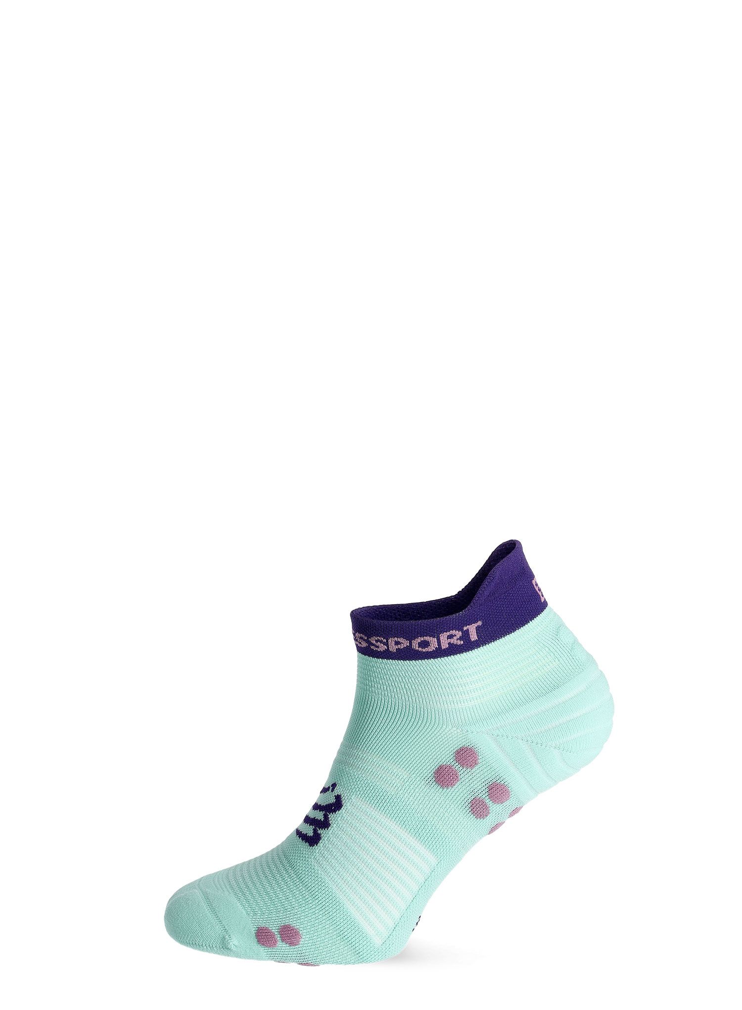 Tekaške nogavice Compressport Pro Racing Socks v4.0 Run Low - shell blue/purple