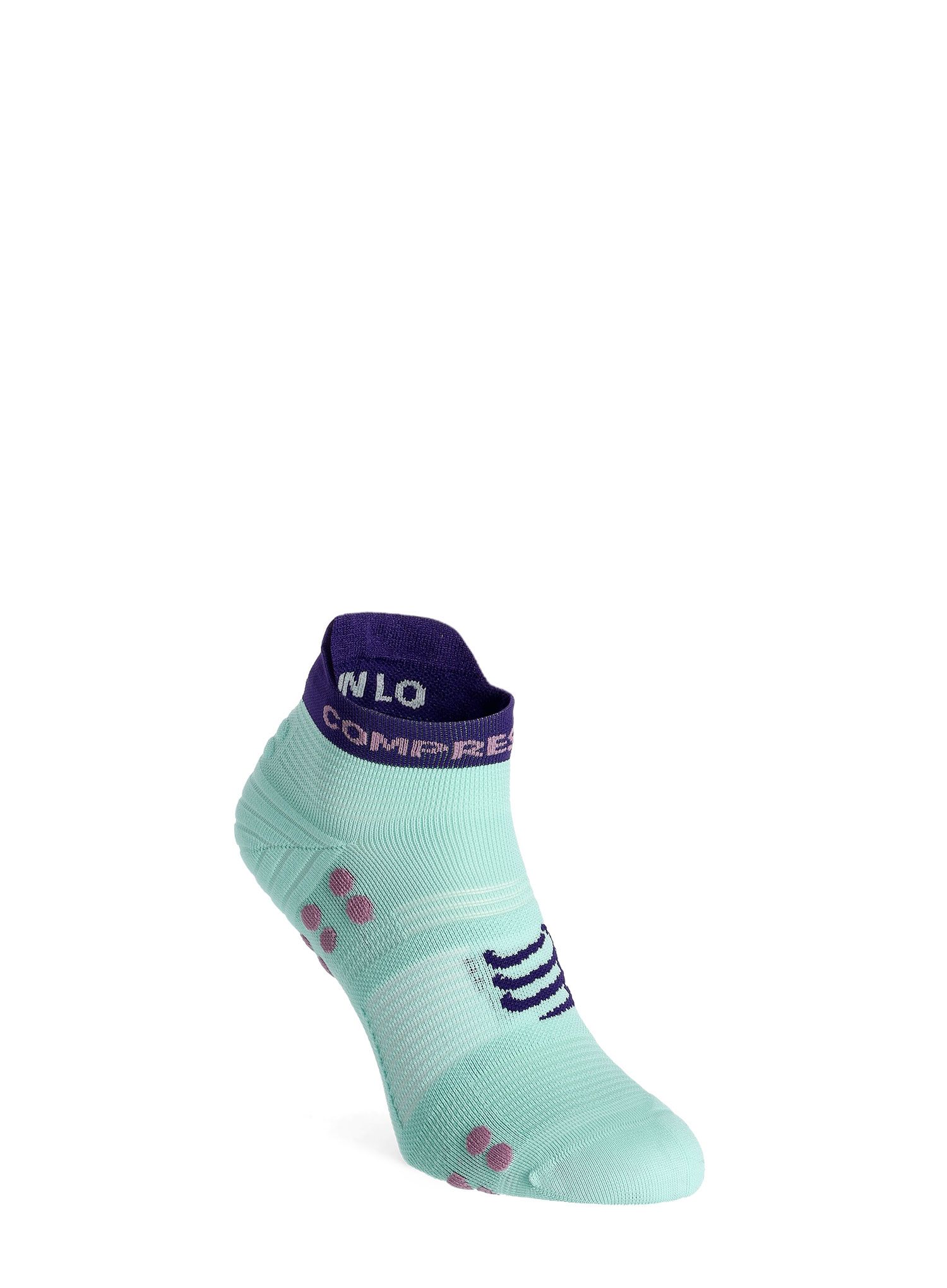 Tekaške nogavice Compressport Pro Racing Socks v4.0 Run Low - shell blue/purple