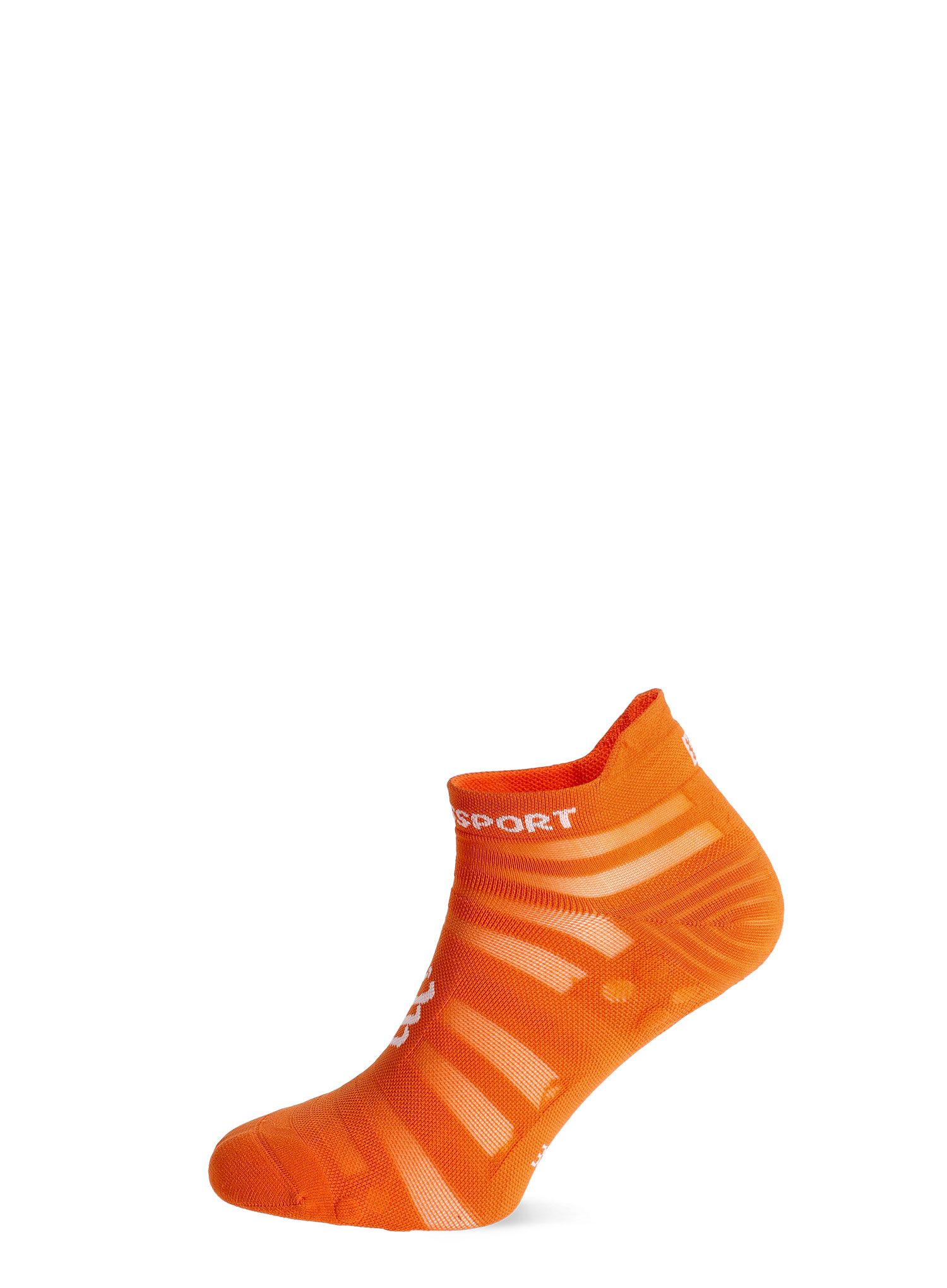 Tekaške nogavice Compressport Pro Racing Socks v4.0 Ultralight Run Low - fire/white