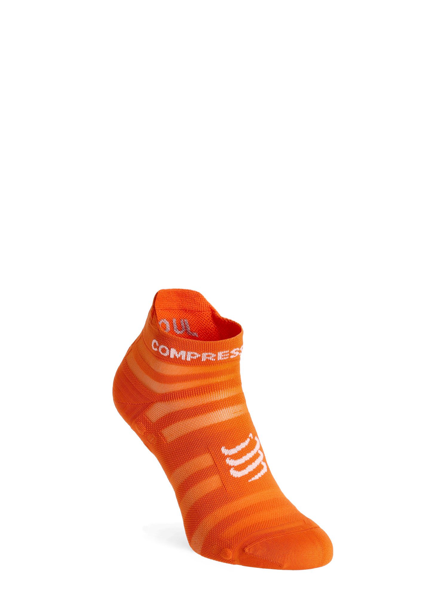Tekaške nogavice Compressport Pro Racing Socks v4.0 Ultralight Run Low - fire/white