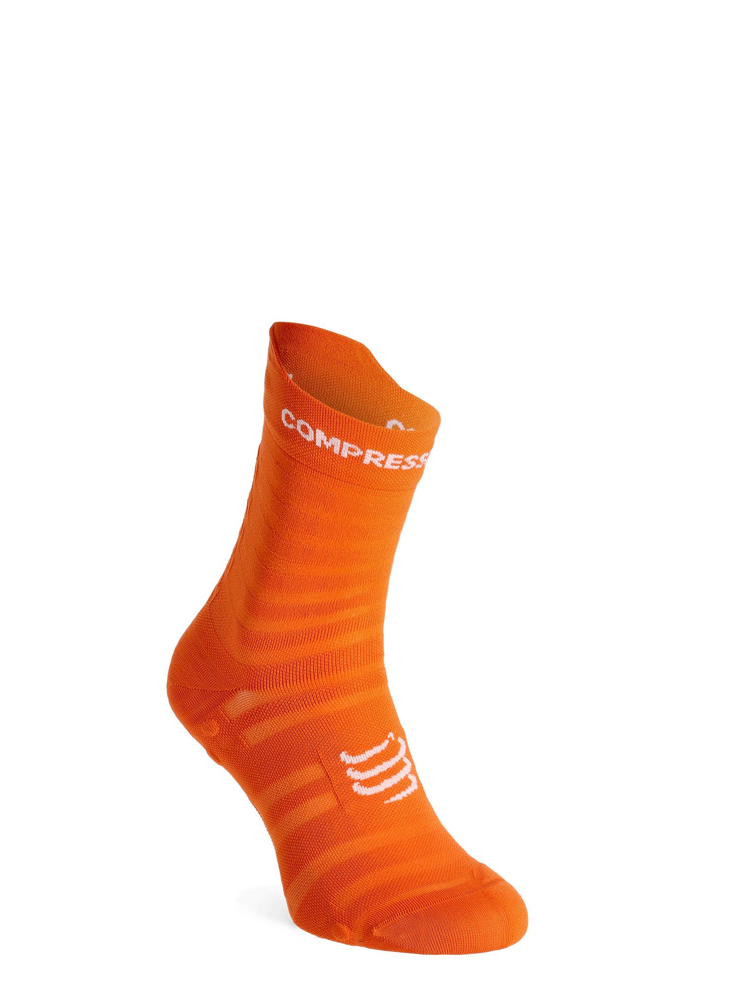 Tekaške nogavice Compressport Pro Racing v4.0 Ultralight Run High - fire/white
