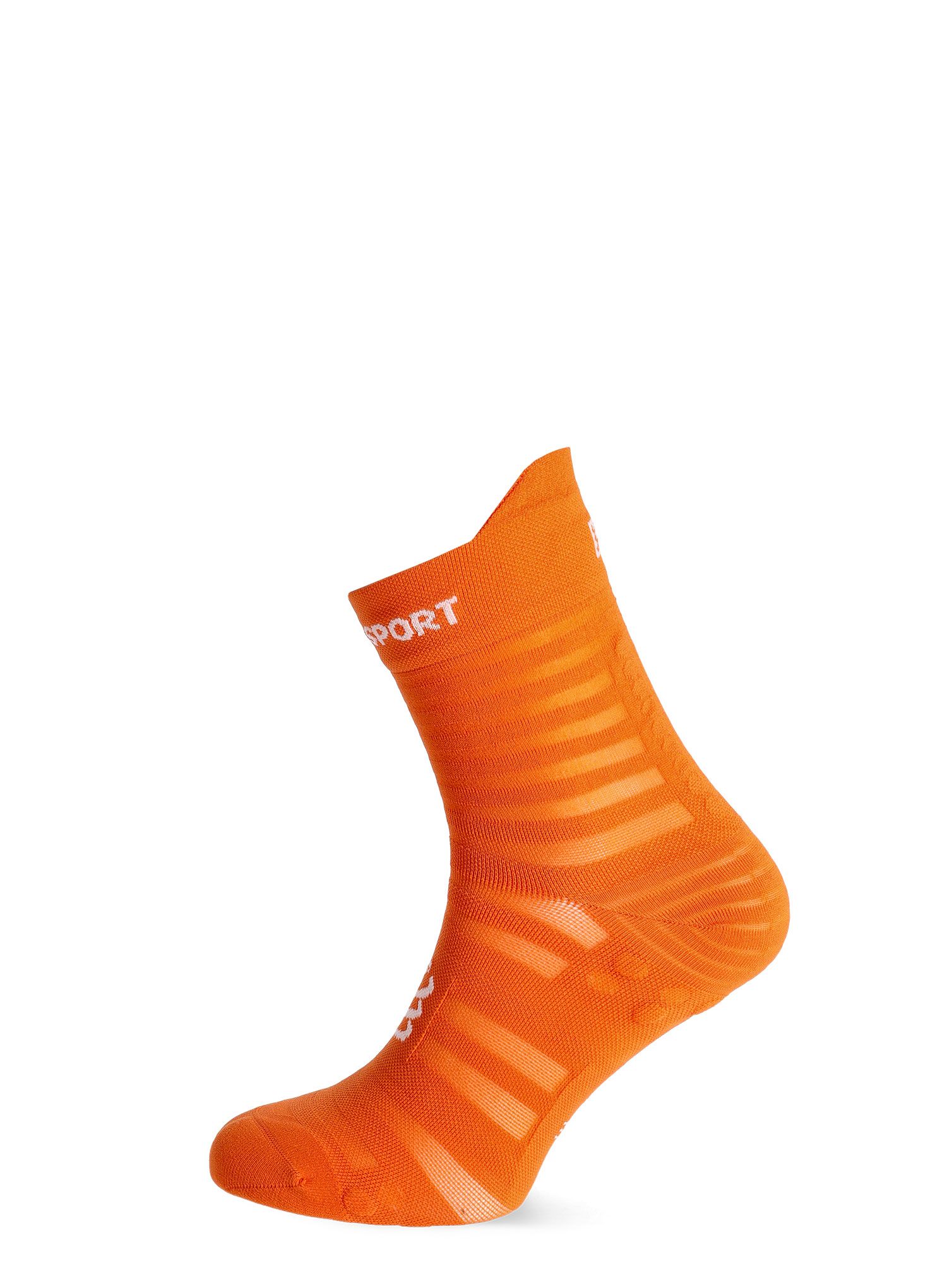 Tekaške nogavice Compressport Pro Racing v4.0 Ultralight Run High - fire/white