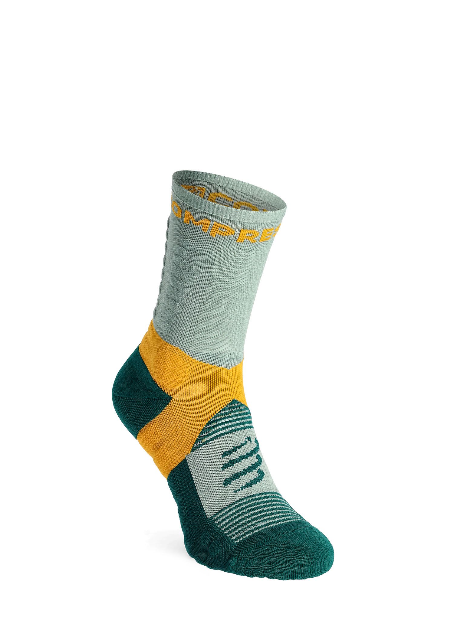 Tekaške nogavice Compressport Ultra Trail Socks v2.0 - slate grey/saffron