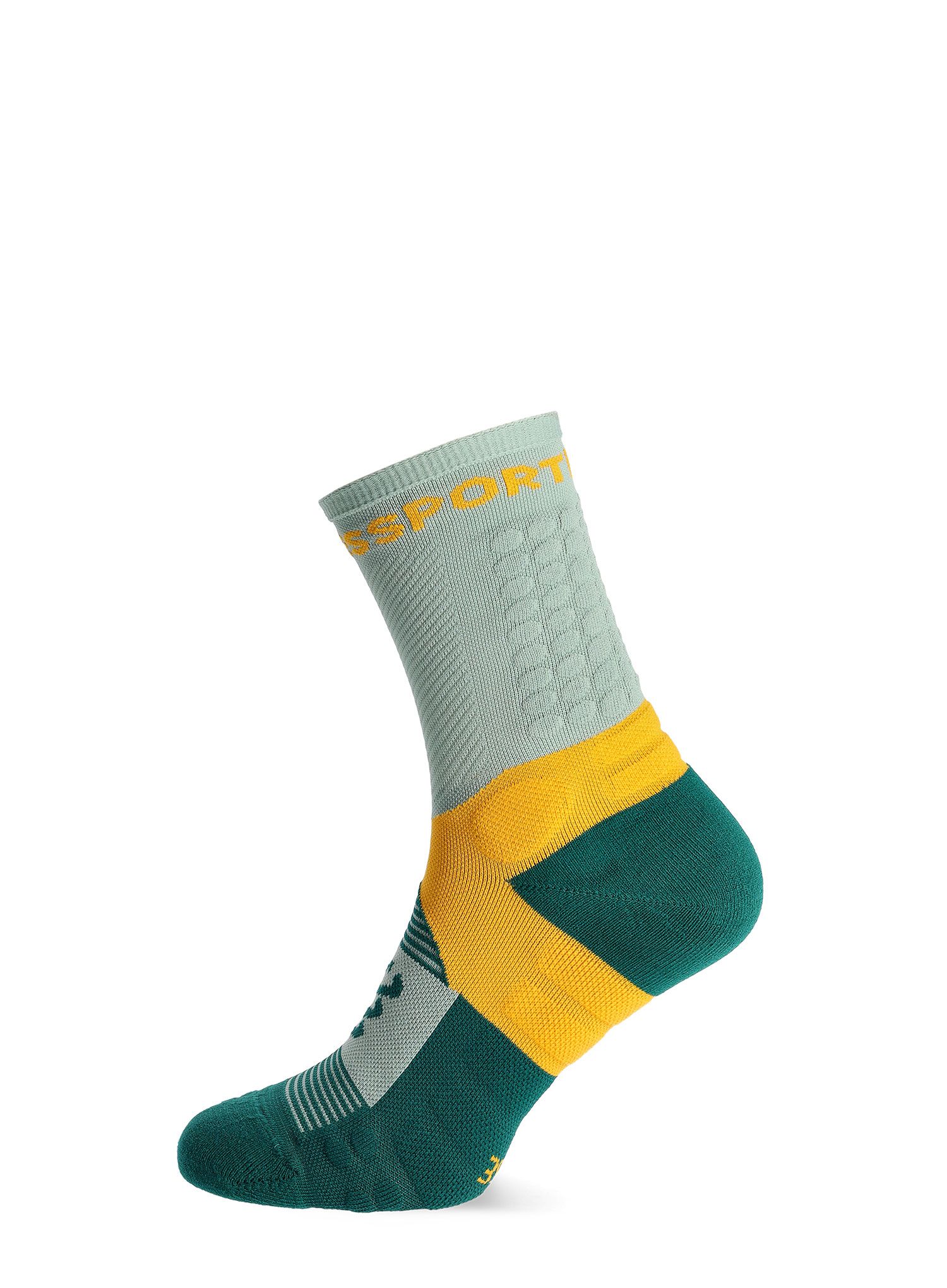Tekaške nogavice Compressport Ultra Trail Socks v2.0 - slate grey/saffron