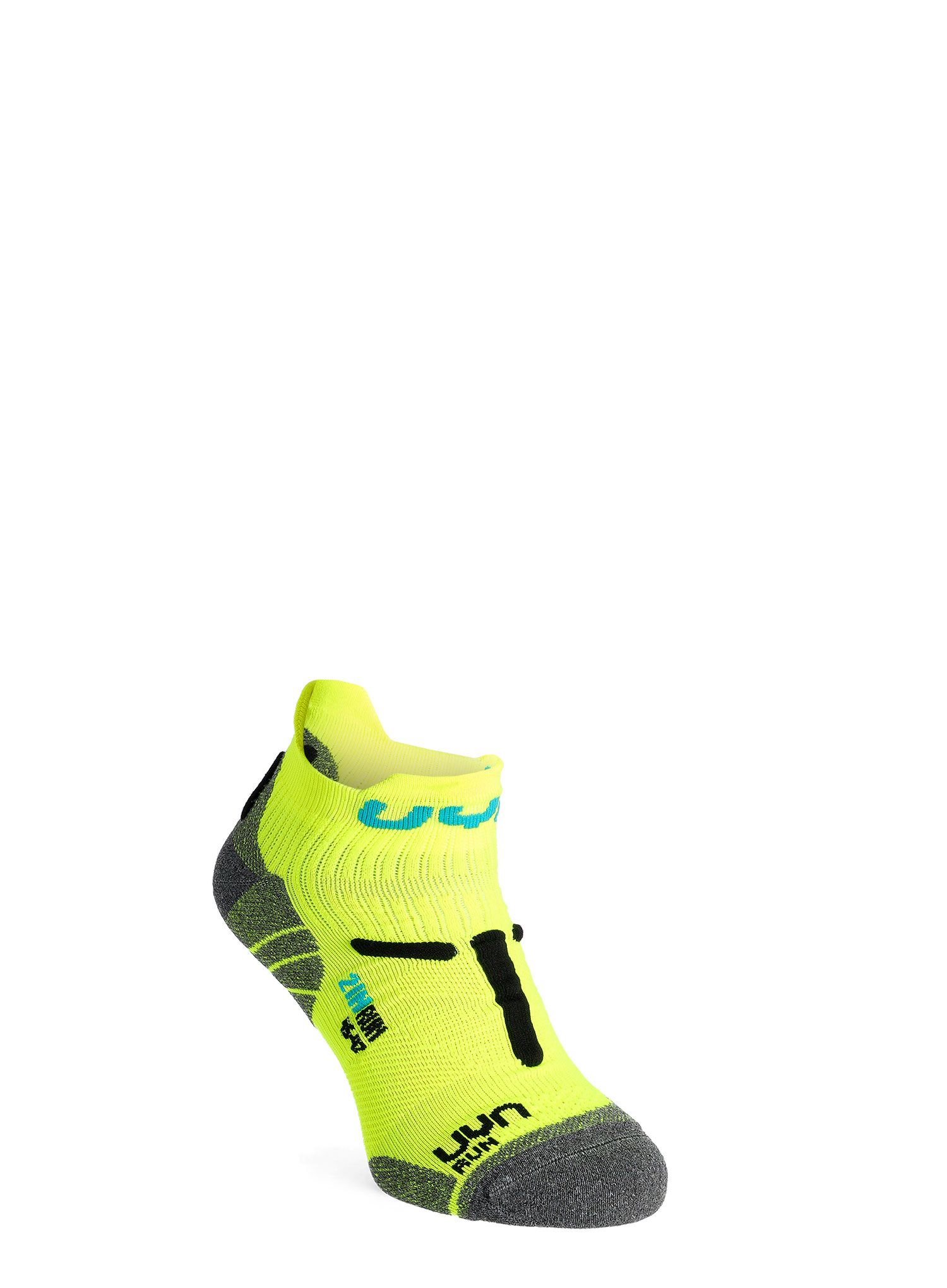 Tekaške nogavice UYN Run 2in Socks - yellow fluo/black