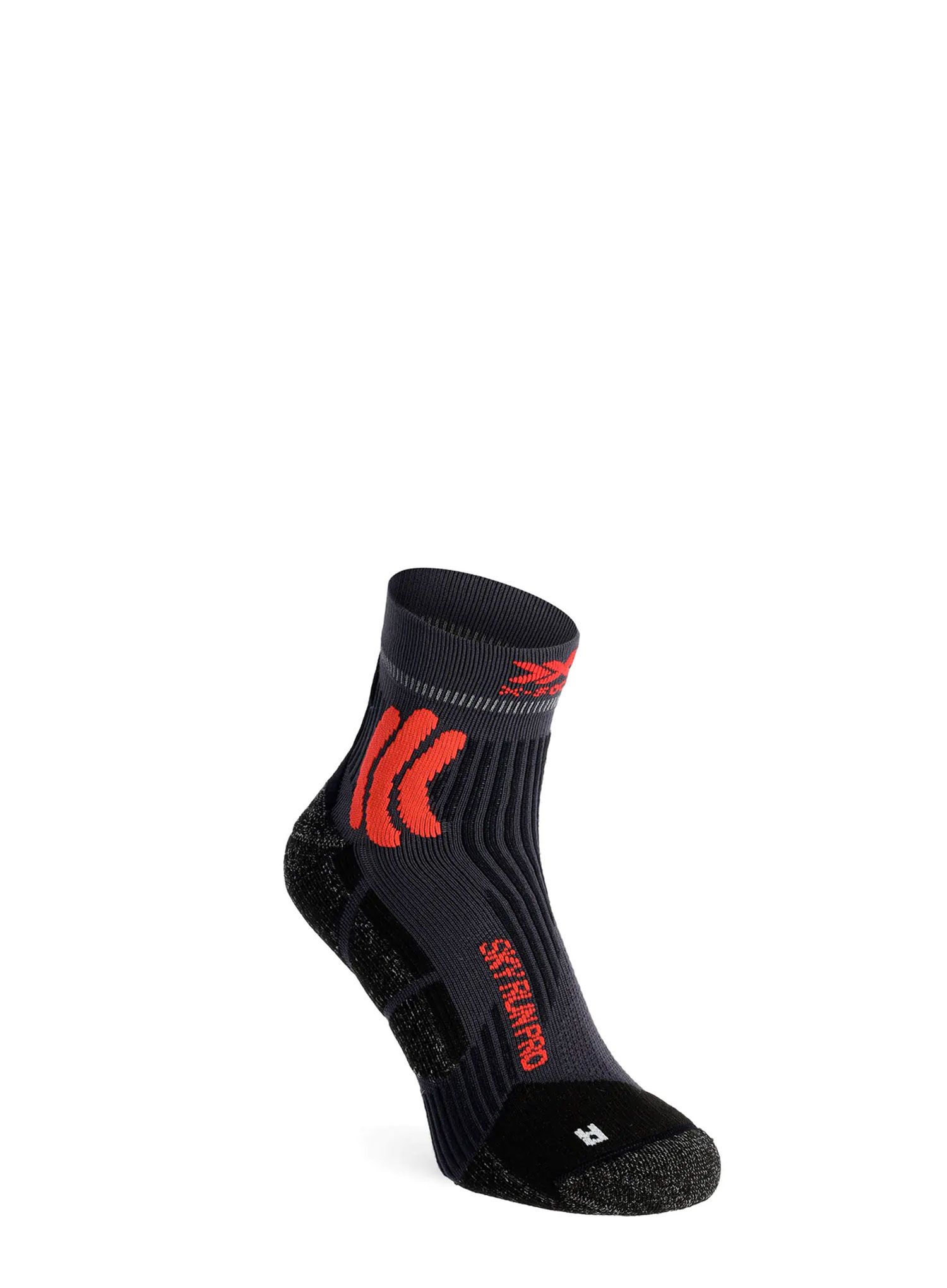 Tekaške nogavice X-Socks Sky Run Pro 4.0 - anthracite/dragonfly red