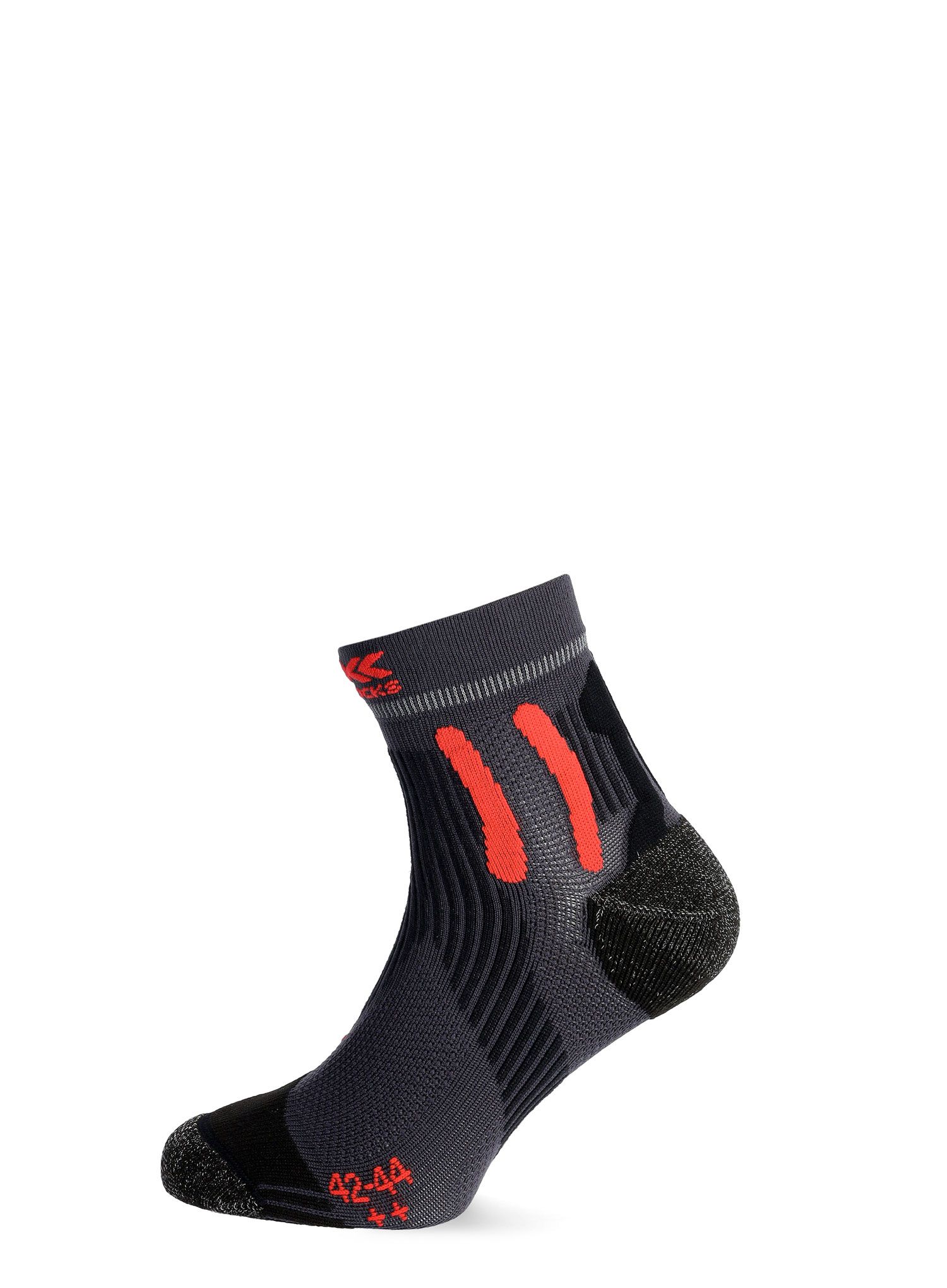 Tekaške nogavice X-Socks Sky Run Pro 4.0 - anthracite/dragonfly red