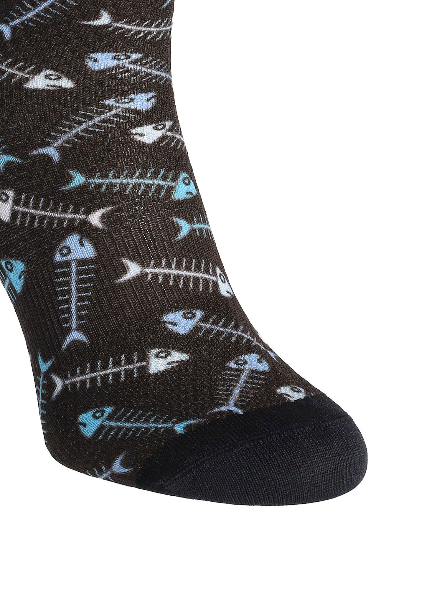 Ženske nogavice Karpos Green Fire Socks - black/ombre blue/aquamarine