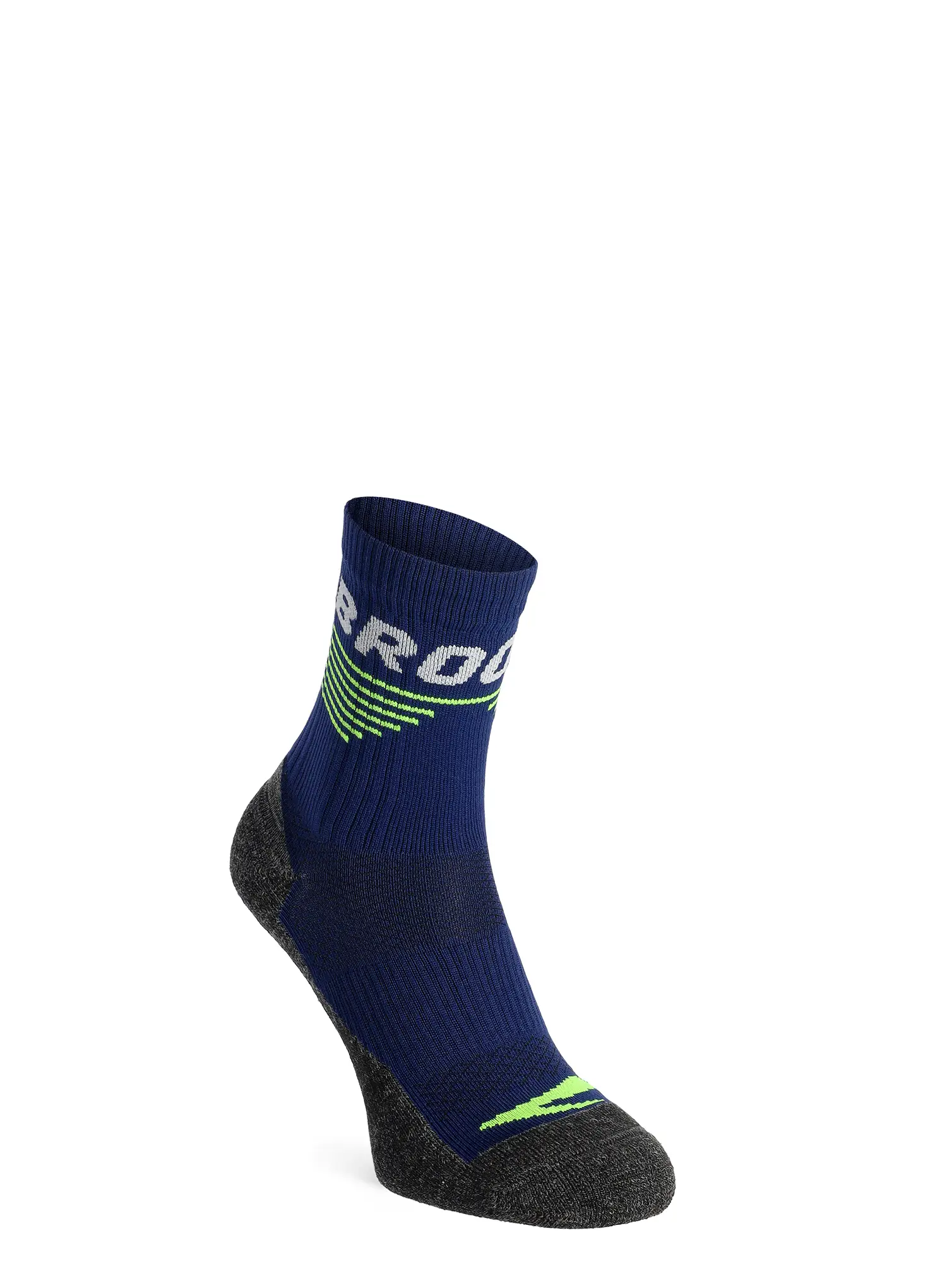 Tekaške nogavice Brooks High Point Crew - navy/yellow