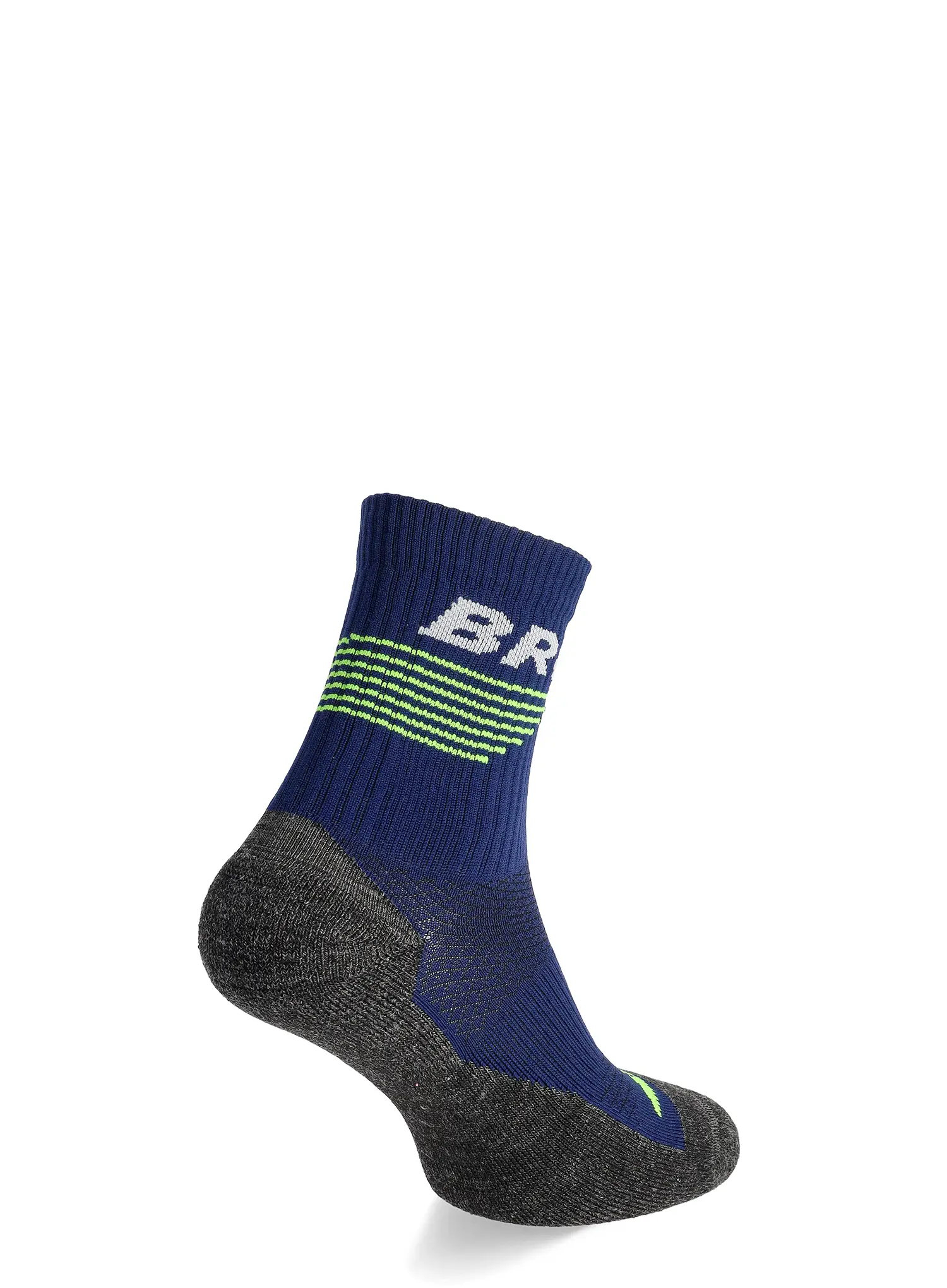 Tekaške nogavice Brooks High Point Crew - navy/yellow