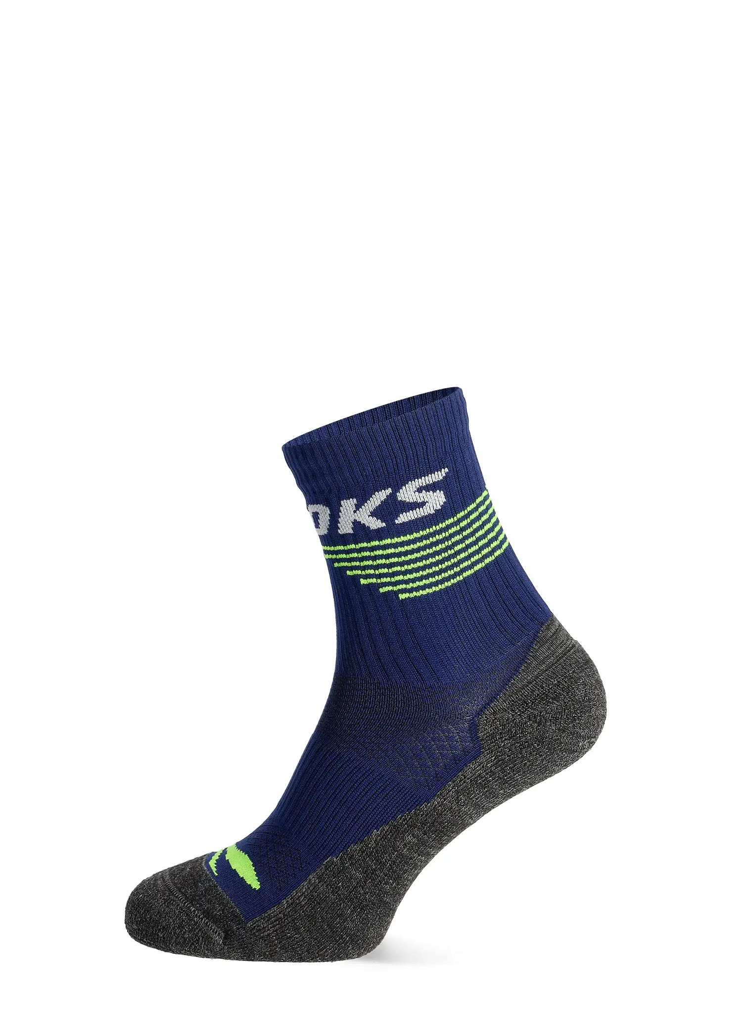 Tekaške nogavice Brooks High Point Crew - navy/yellow