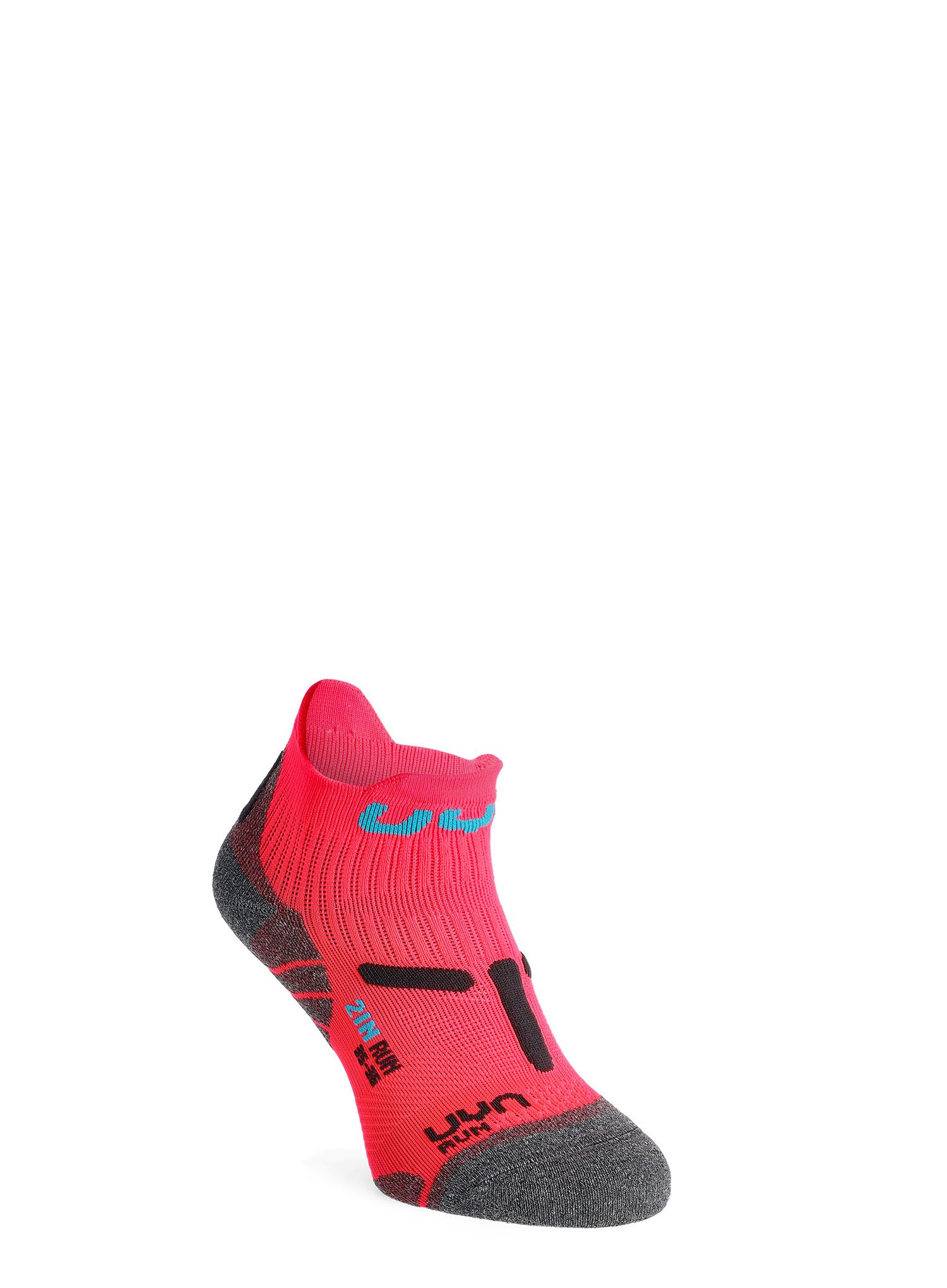 Ženske tekaške nogavice UYN Run 2IN Socks - fluo/anthracite