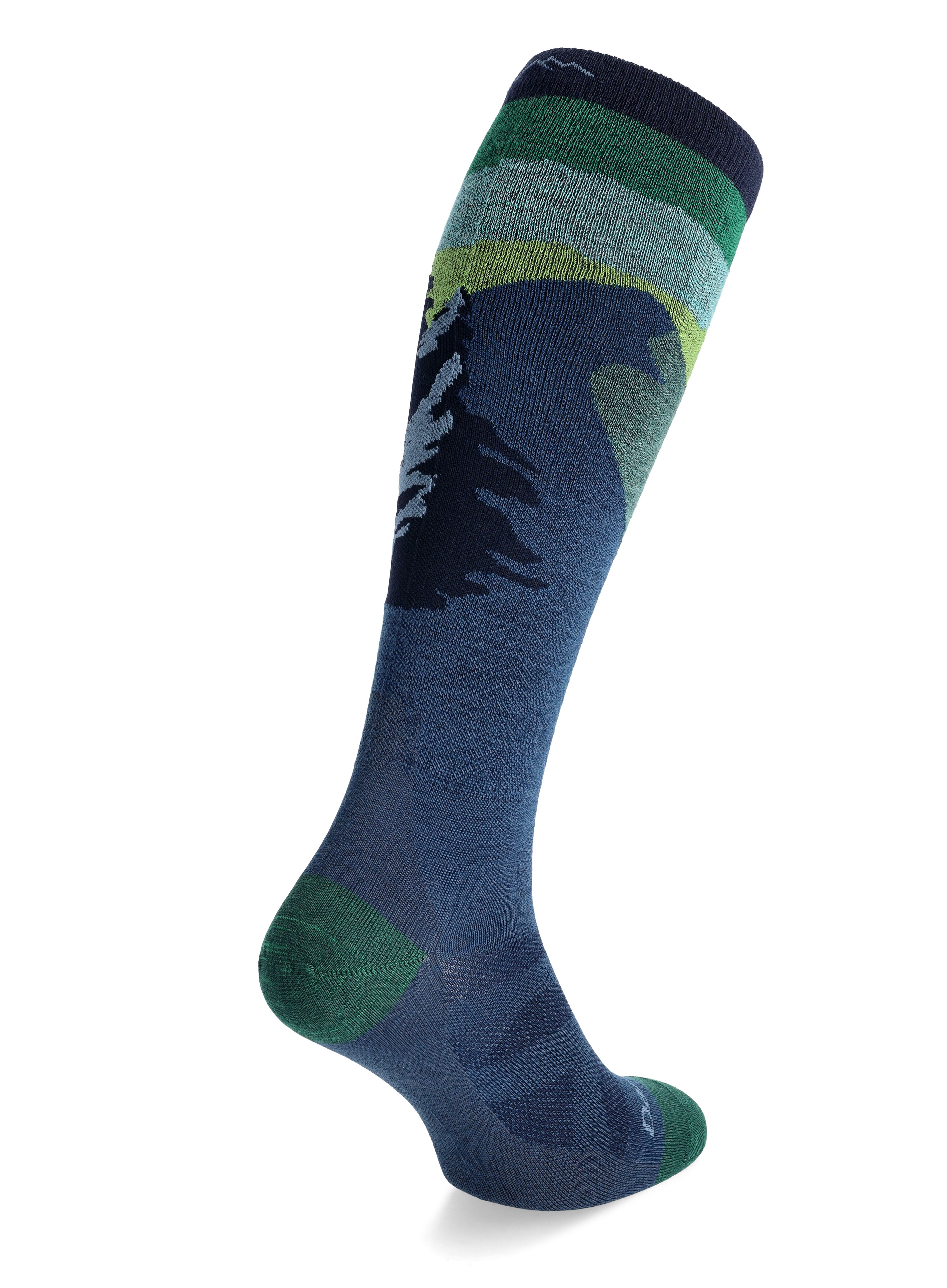 Smučarske nogavice Darn Tough Solstice OTC Lightweight - midnight