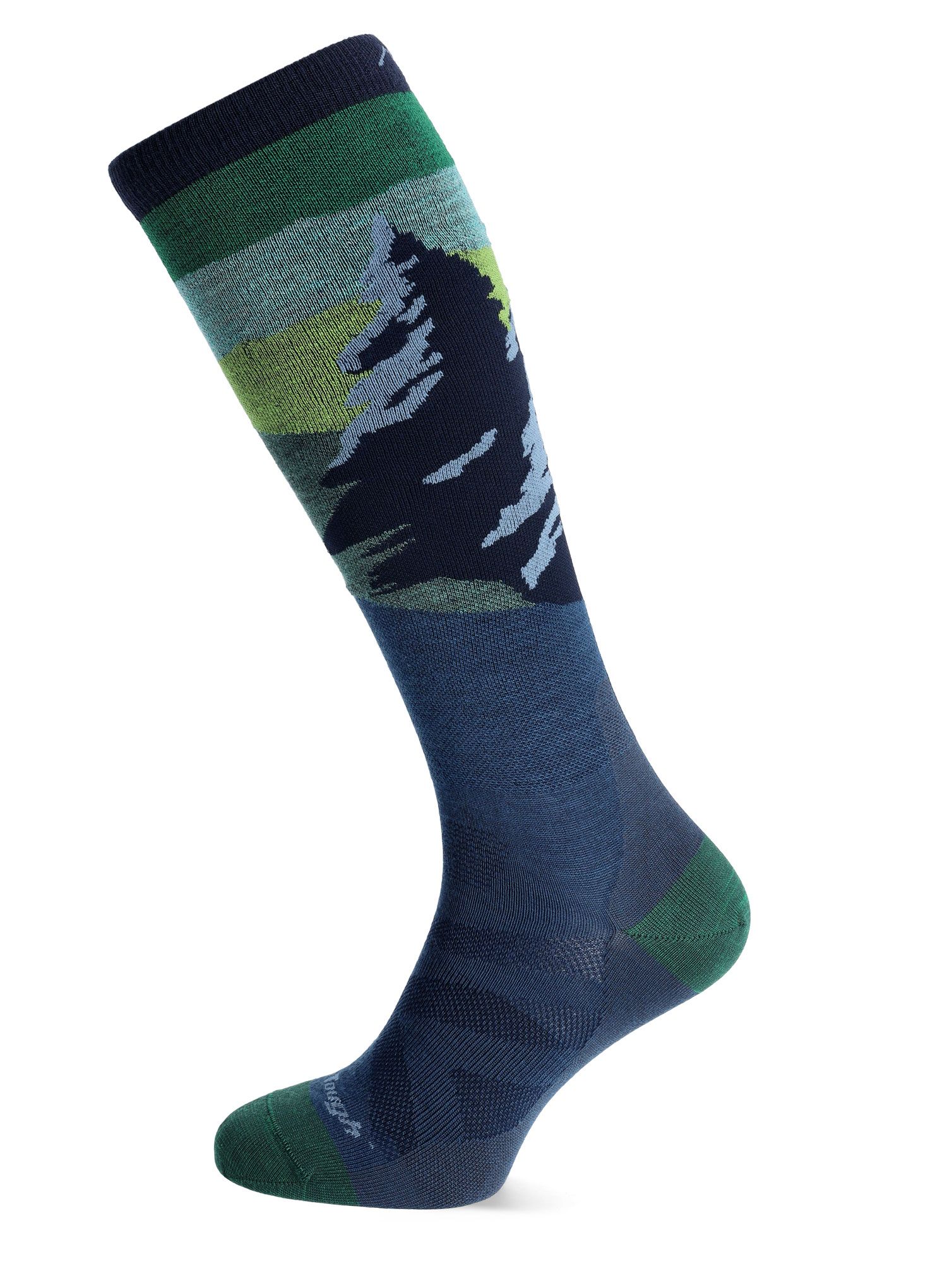 Smučarske nogavice Darn Tough Solstice OTC Lightweight - midnight