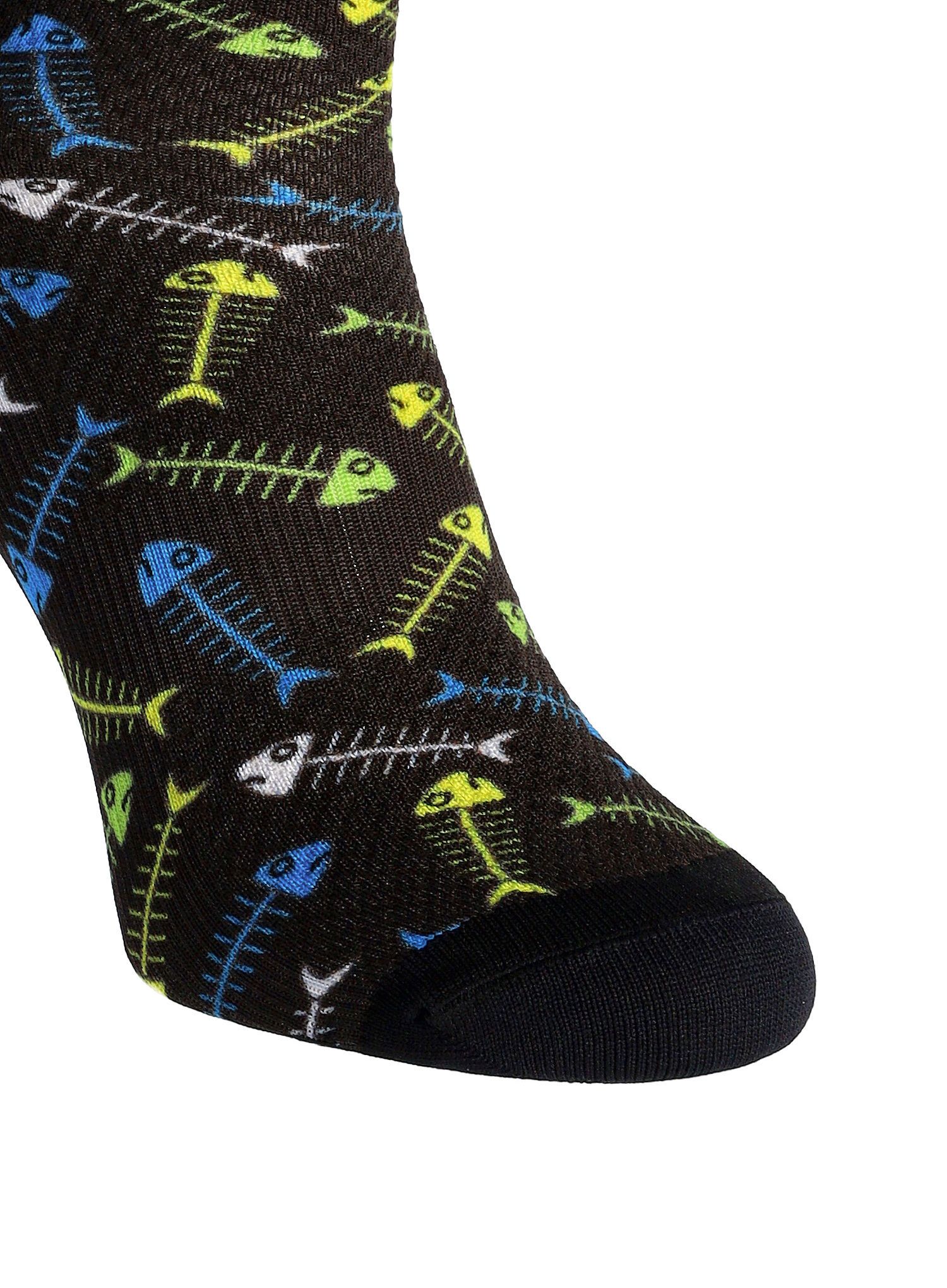 Kolesarske nogavice Karpos Green Fire Socks - black/green/yellow/white