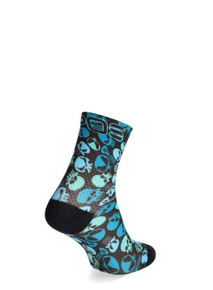 Ženske kolesarske nogavice Karpos Green Fire Socks - atoll/bluebird/moroccan blue