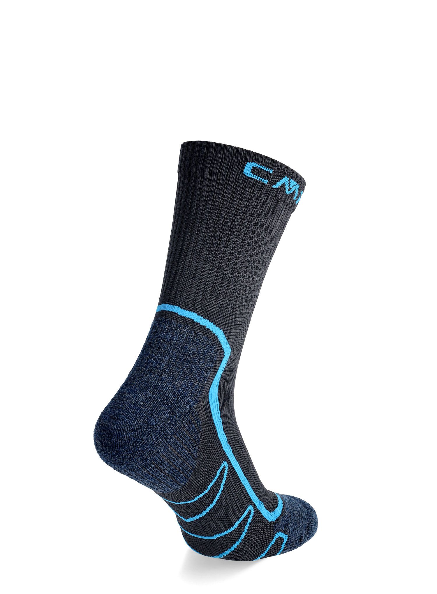 Pohodniške nogavice CMP Trekking Sock Poly Mid - antracite/deep lake
