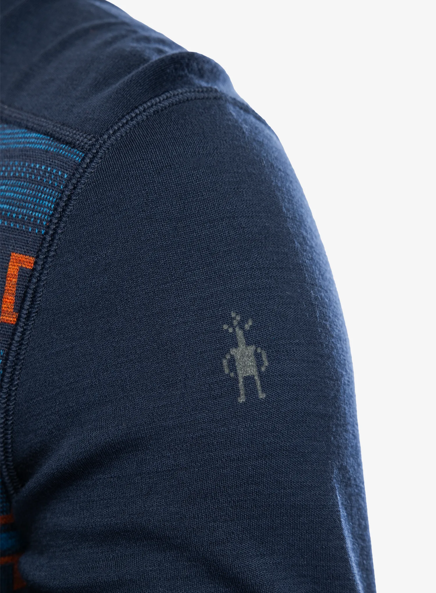 Termo flis jopa SmartWool Merino 250 Baselayer Crew - deep navy paths crossed