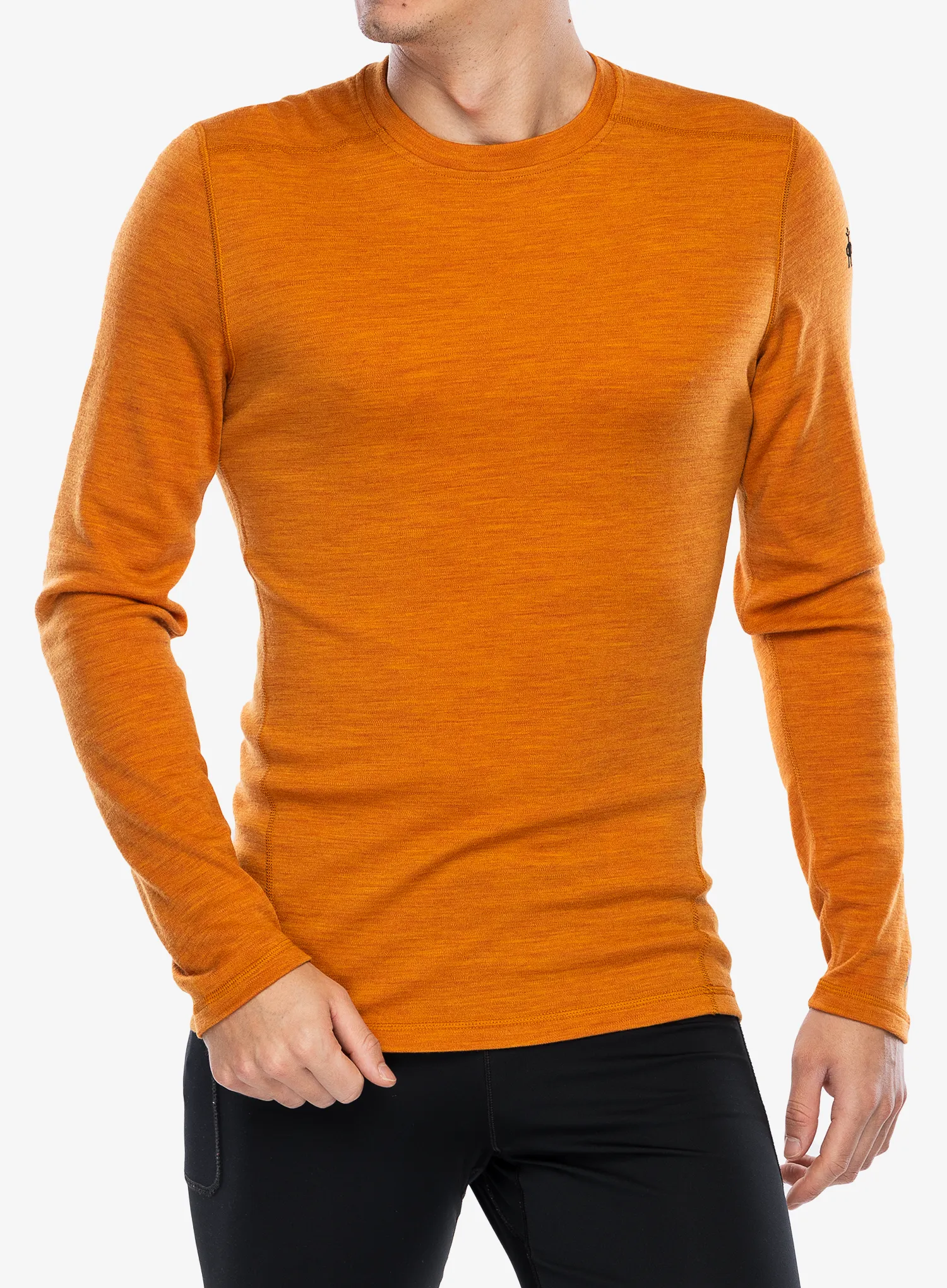 Termo flis jopa SmartWool Merino 250 Baselayer Crew - marmalade h
