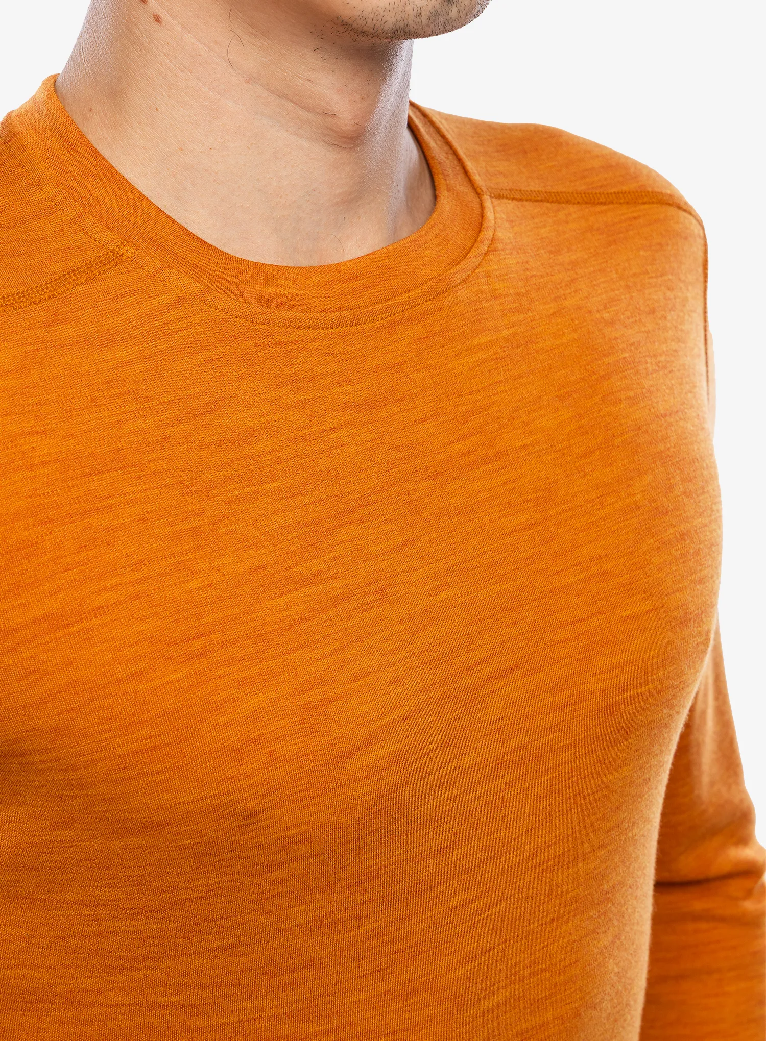 Termo flis jopa SmartWool Merino 250 Baselayer Crew - marmalade h
