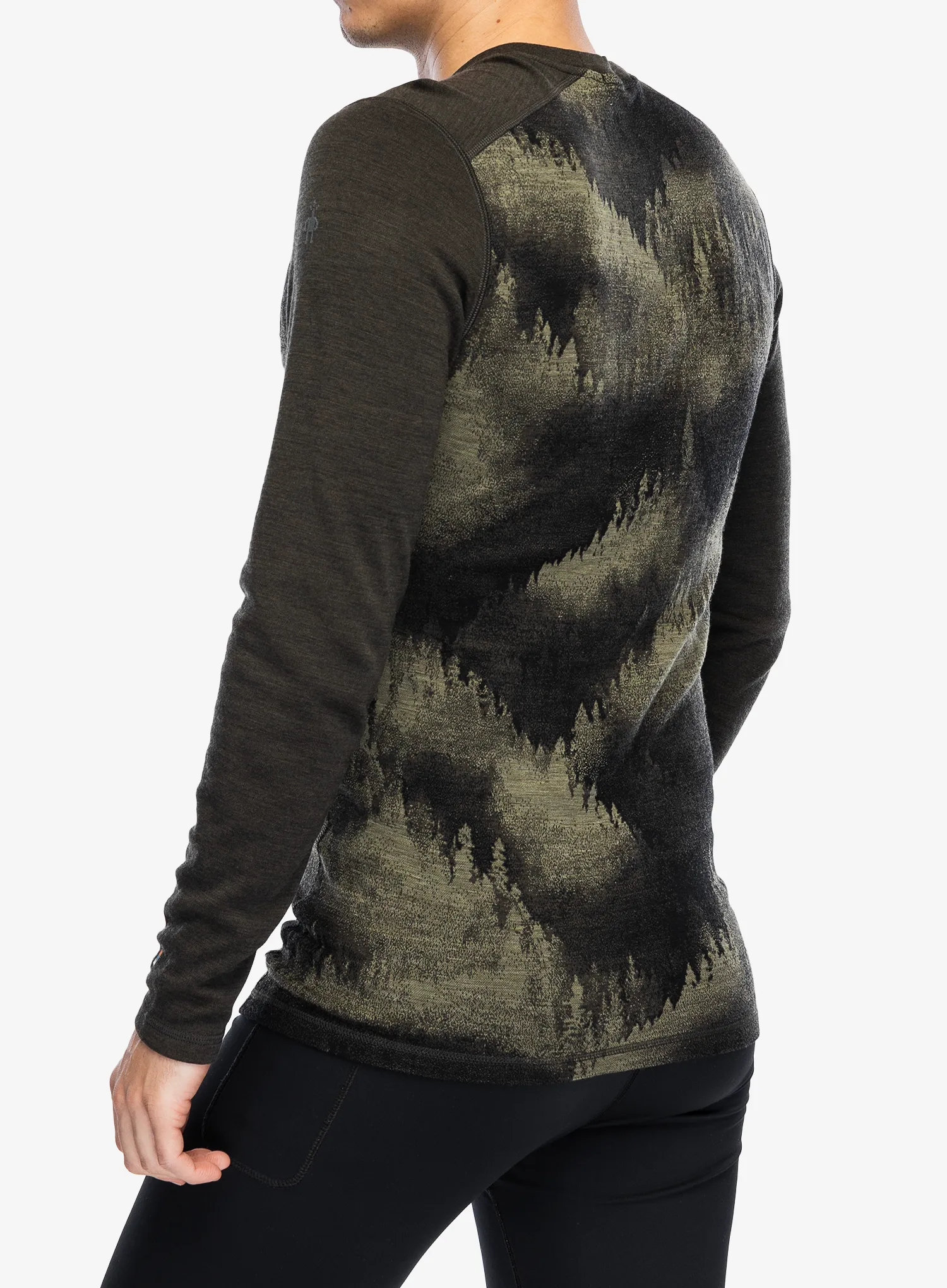 Termo flis jopa SmartWool Merino 250 Baselayer Crew - north woods foggy pines