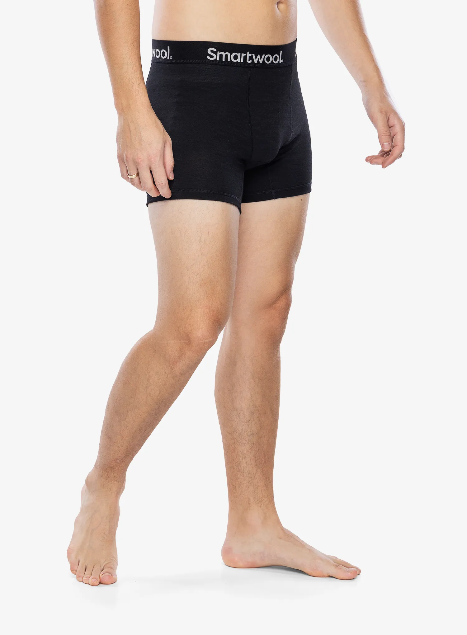 Boksarice Smartwool Active Boxer Brief Boxed - black