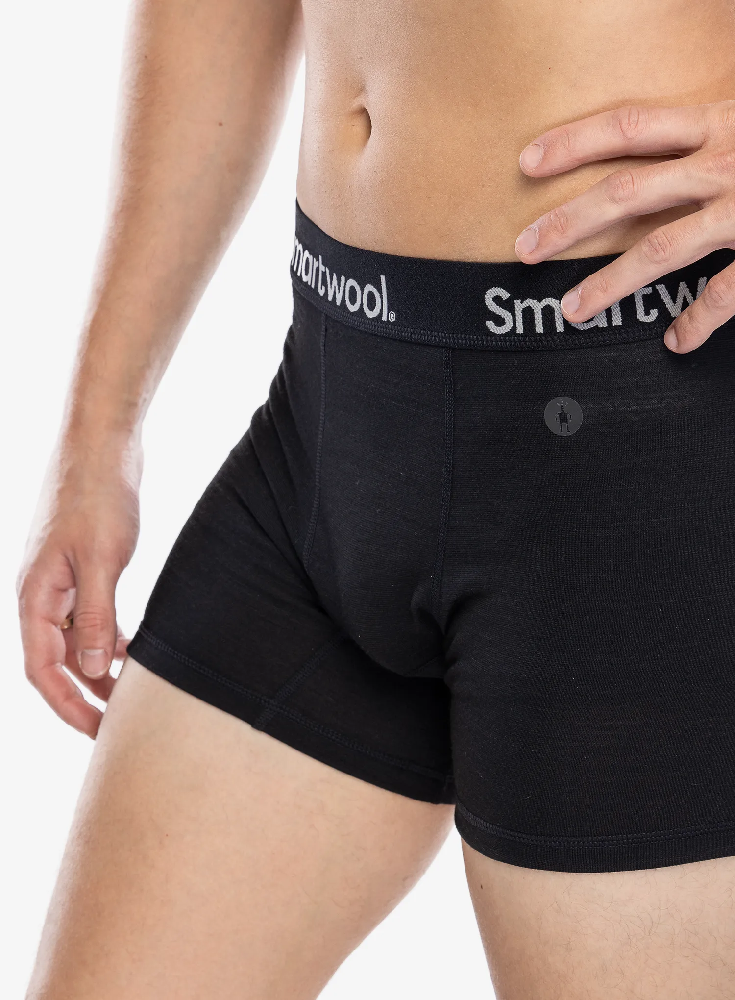 Boksarice Smartwool Active Boxer Brief Boxed - black