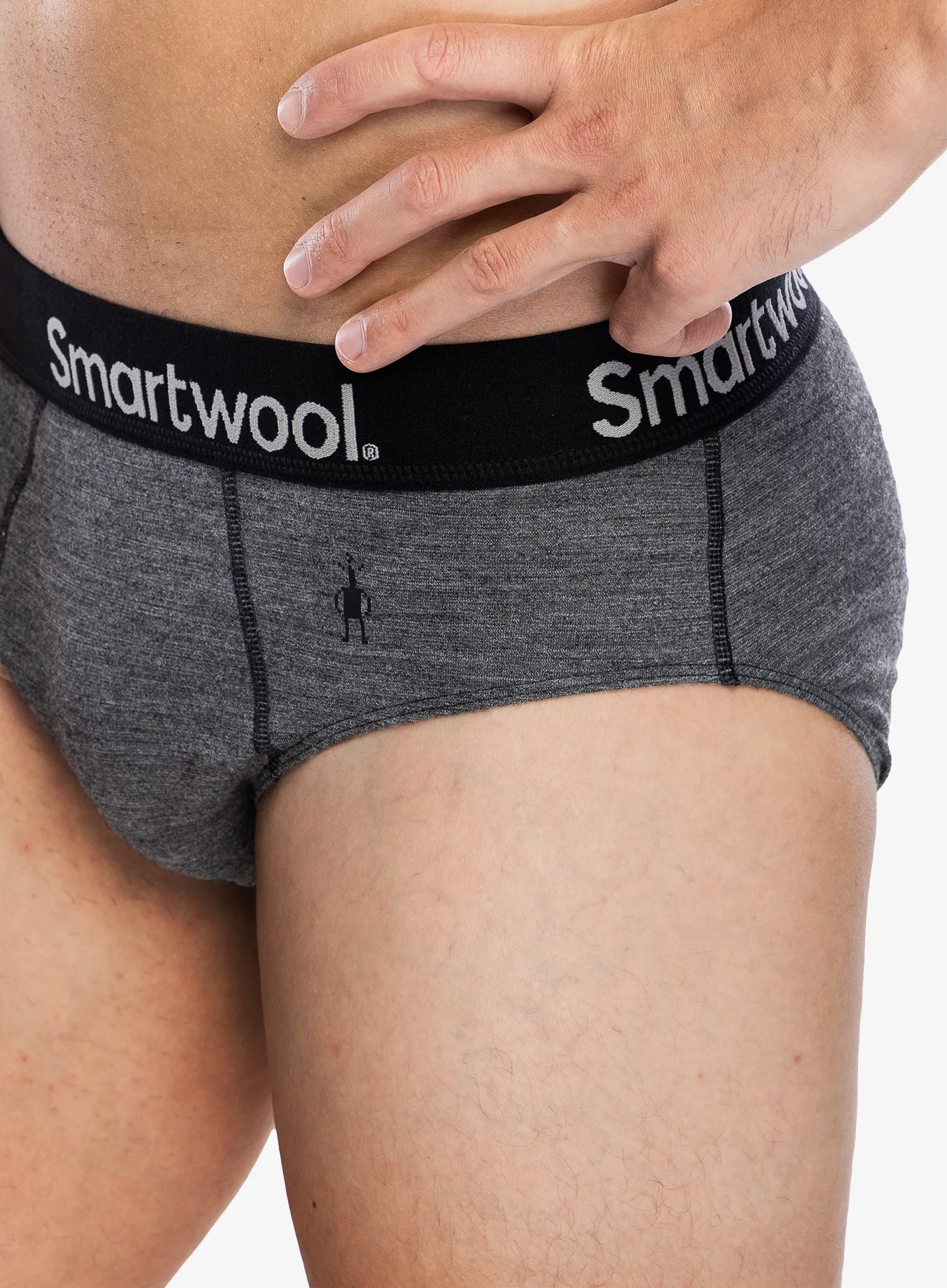 Spodnjice Smartwool Active Brief Boxed - medium gray heather