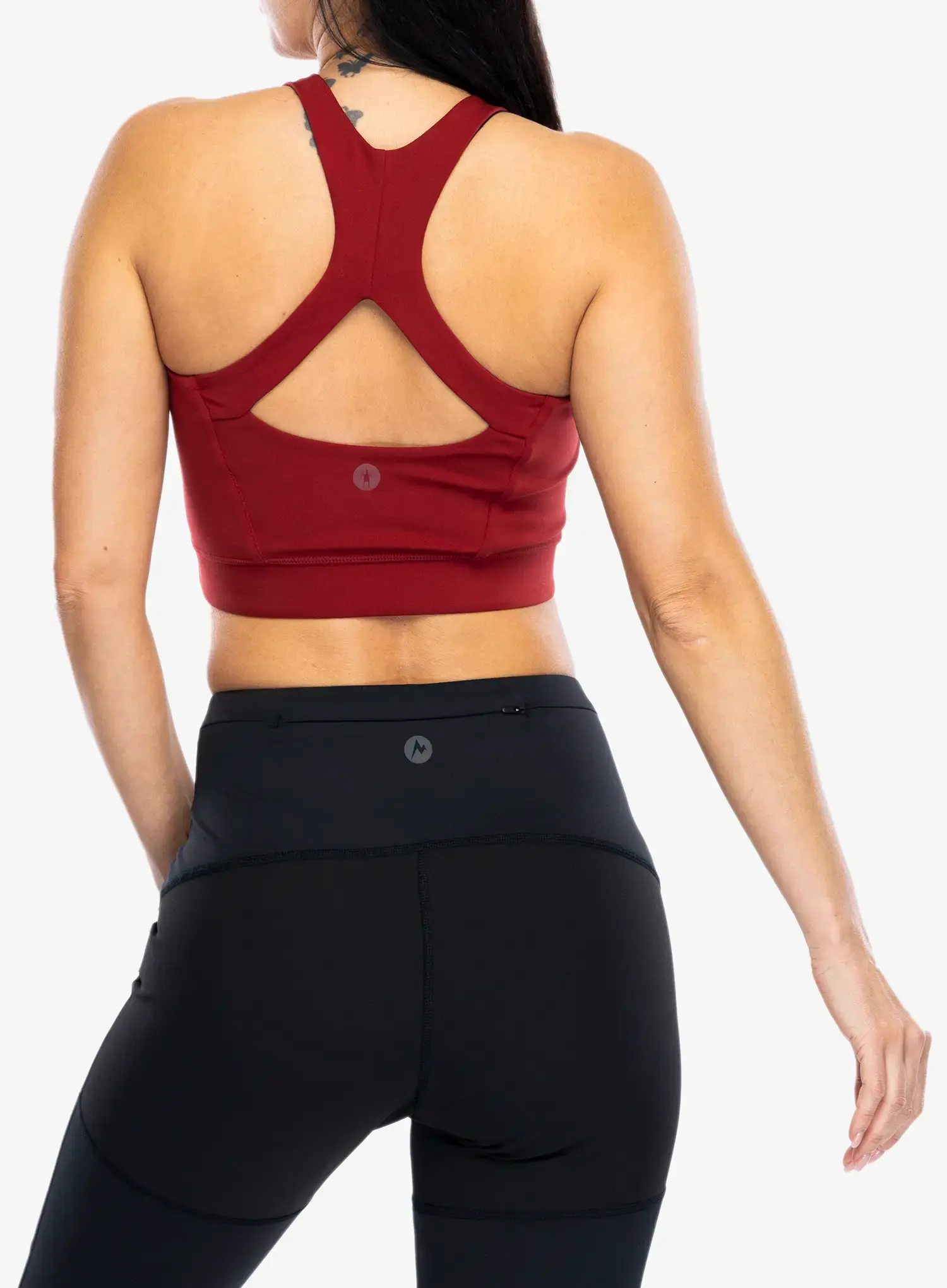 Športni nedrček Smartwool Active Crop Bra - currant
