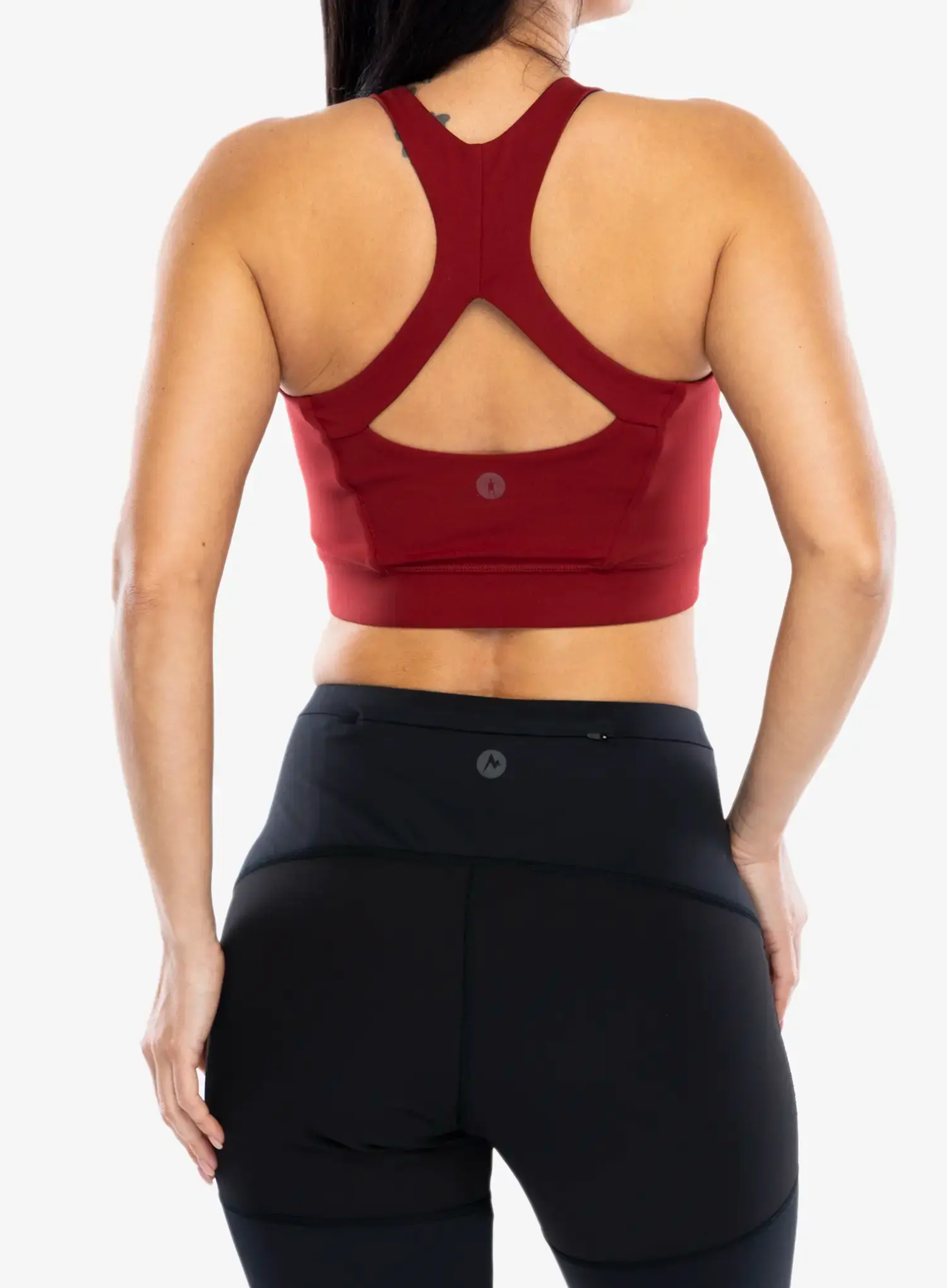Športni nedrček Smartwool Active Crop Bra - currant