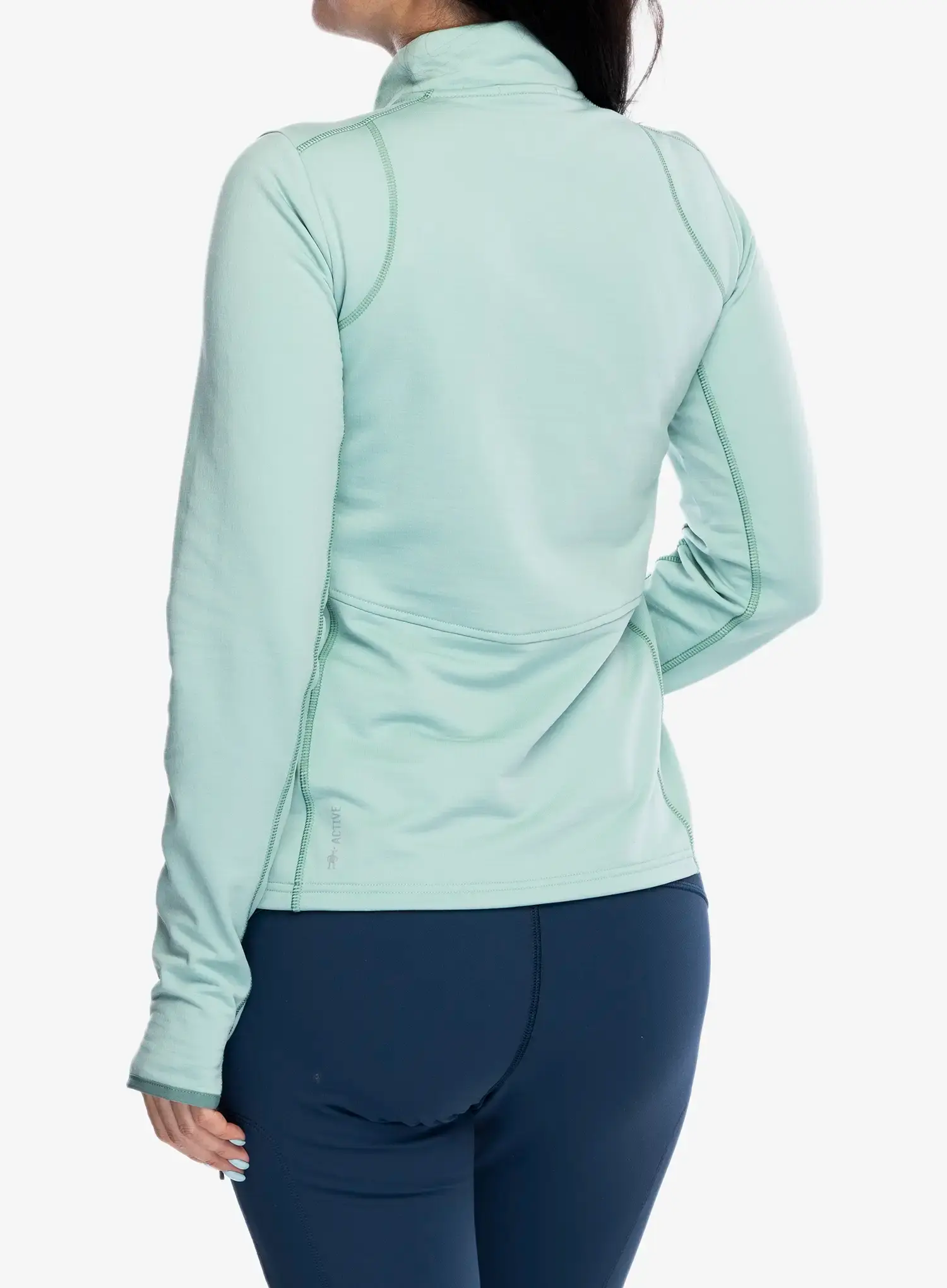 Ženska jopica Smartwool Active Fleece 1/2 Zip - arctic green