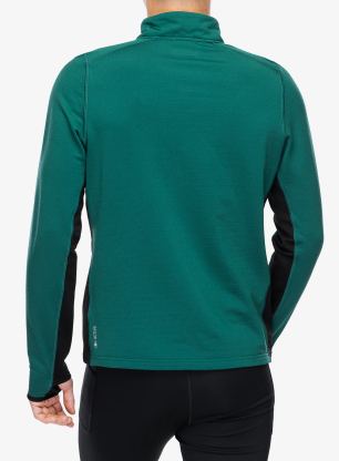 Puloverji brez kapuce Smartwool Active Fleece 1/2 Zip - evergreen