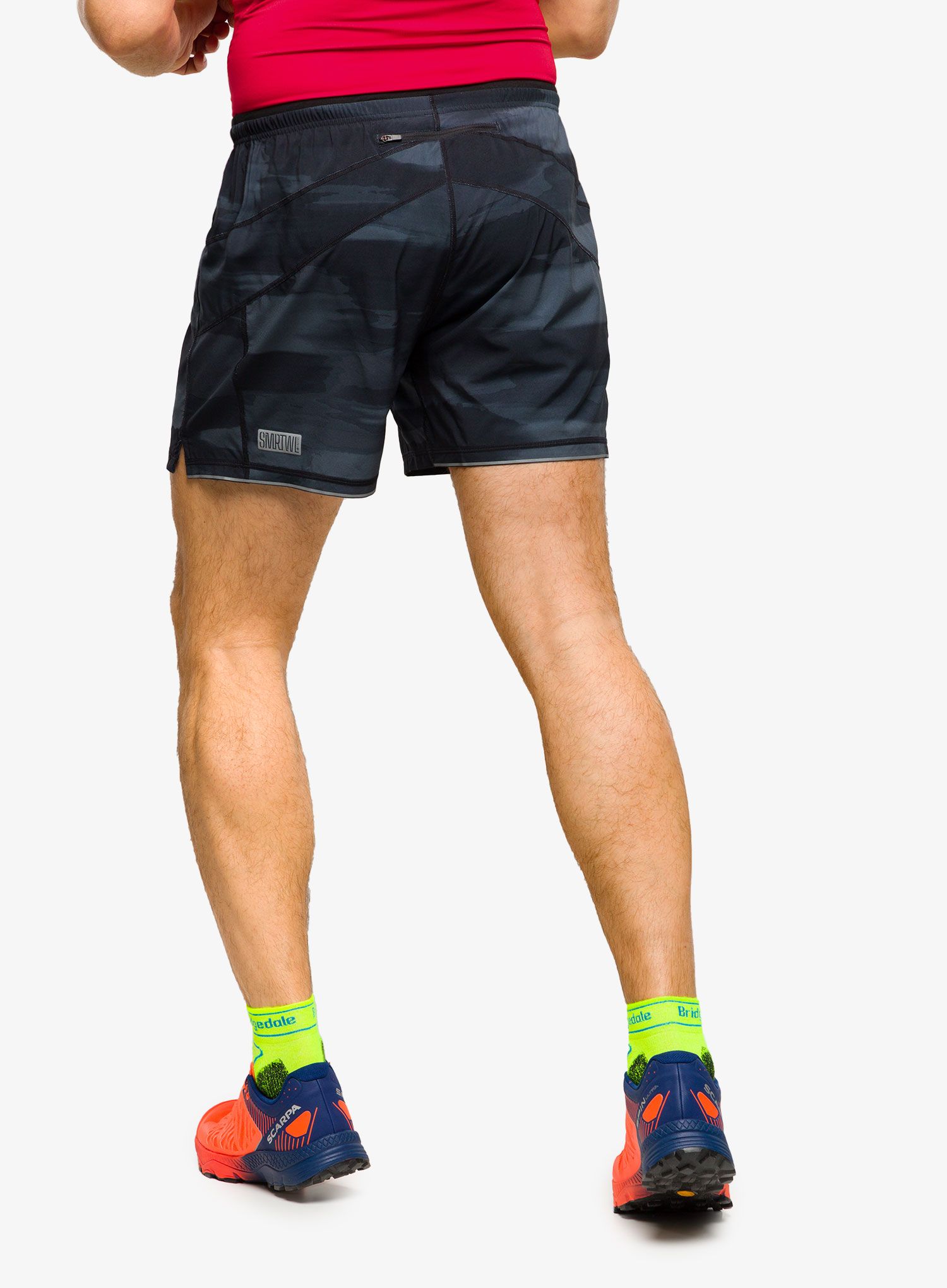 Pohodniške kratke hlače Smartwool Active Lined 5 Short - black horizon print