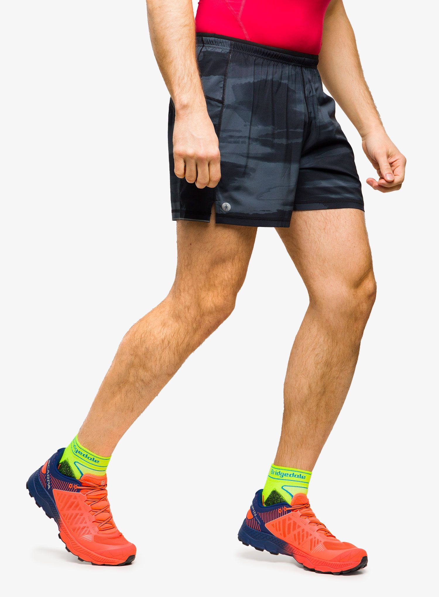 Pohodniške kratke hlače Smartwool Active Lined 5 Short - black horizon print
