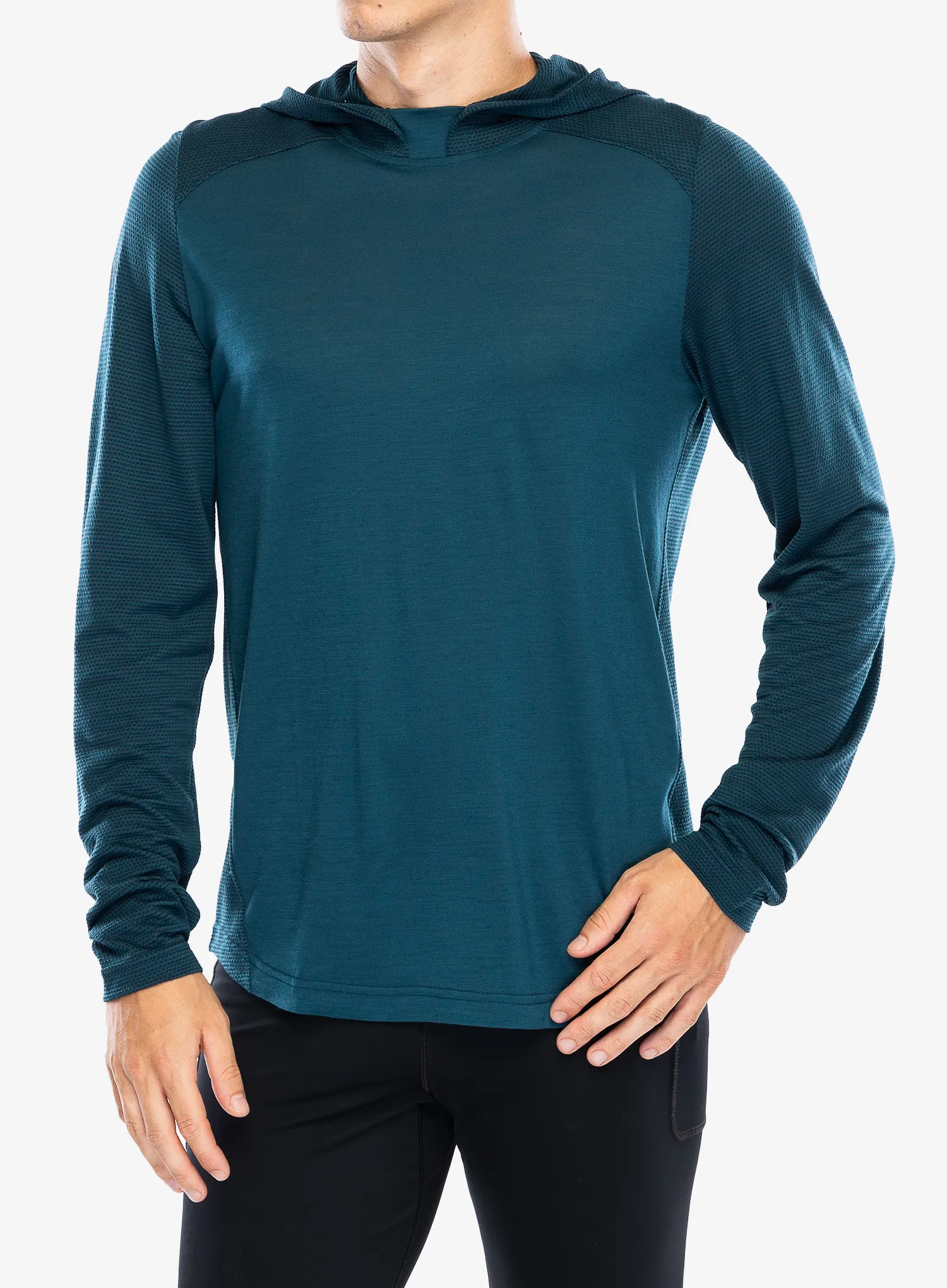 Jopica s kapuco Smartwool  Active Mesh Hoodie - twilight blue
