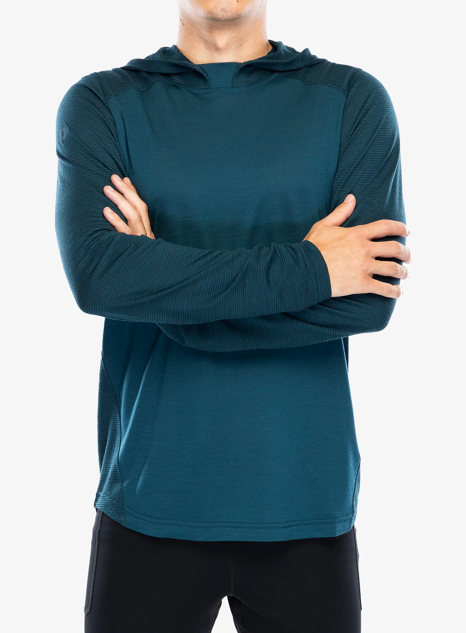 Jopica s kapuco Smartwool  Active Mesh Hoodie - twilight blue