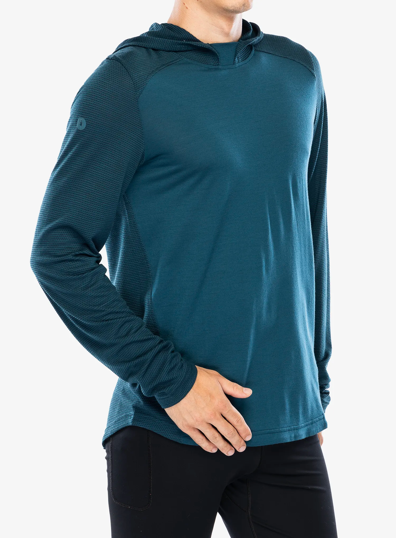 Jopica s kapuco Smartwool  Active Mesh Hoodie - twilight blue