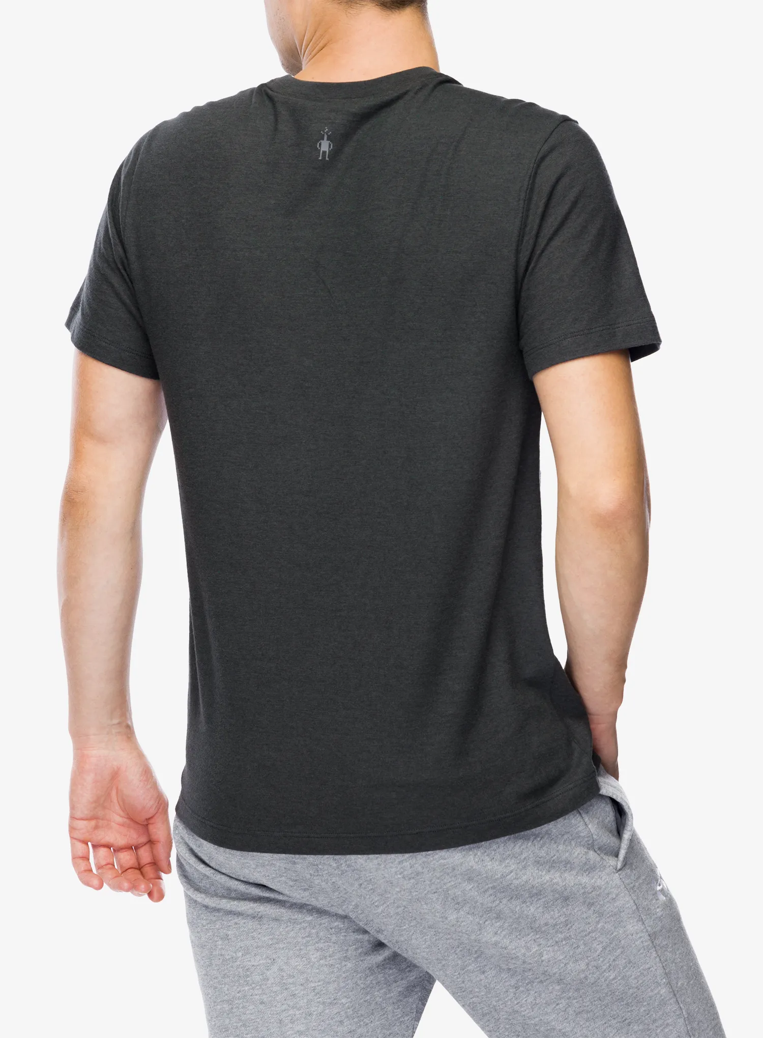 Majica s potiskom Smartwool Bear Range Graphic Short Sleeve Tee - charcoal