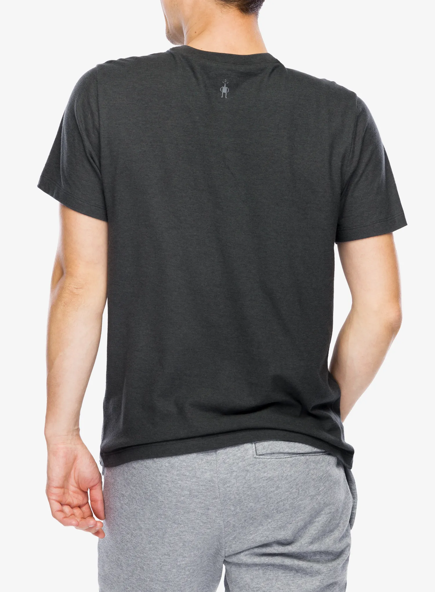 Majica s potiskom Smartwool Bear Range Graphic Short Sleeve Tee - charcoal
