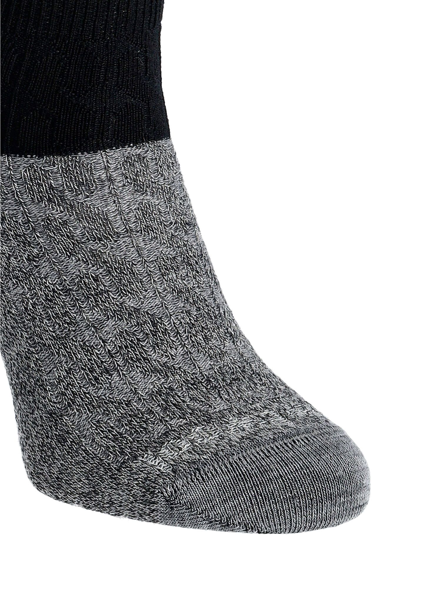Ženske merino nogavice Smartwool Cable Ankle Boot Socks - black