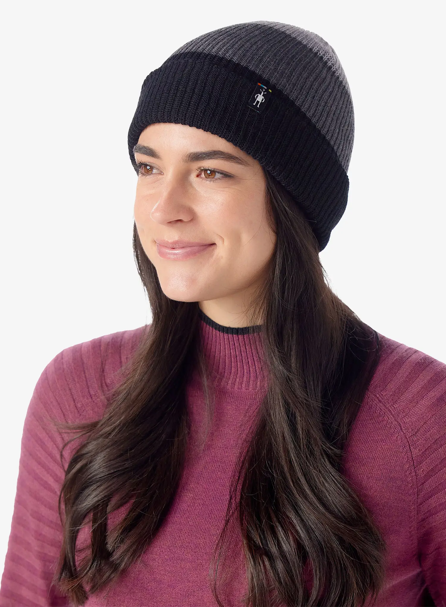 Zimska kapa Smartwool Cantar Colorblock Beanie - black