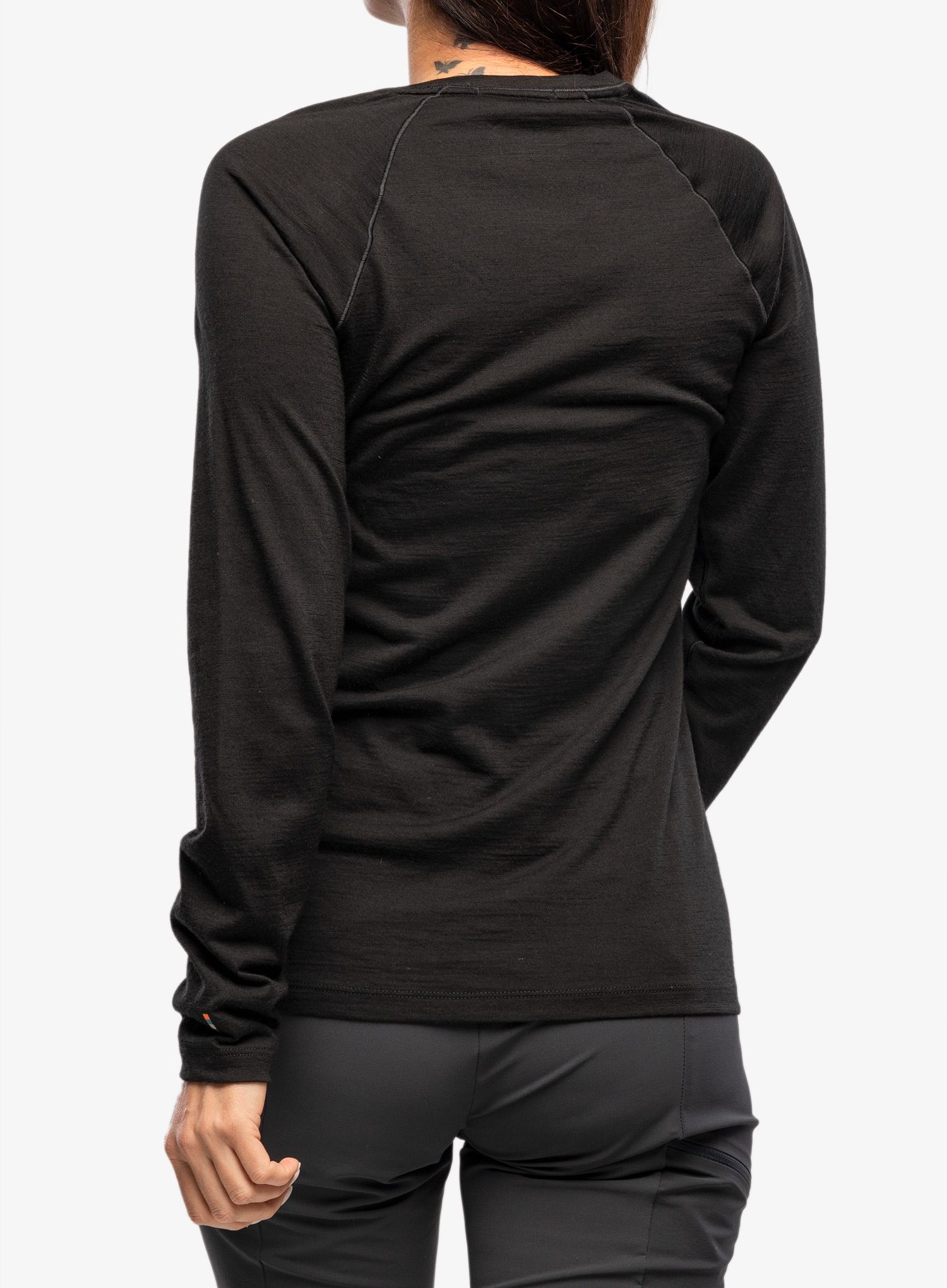 Ženska termo flis jopa Smartwool Classic All-Season Merino Base Layer Long Sleeve - black