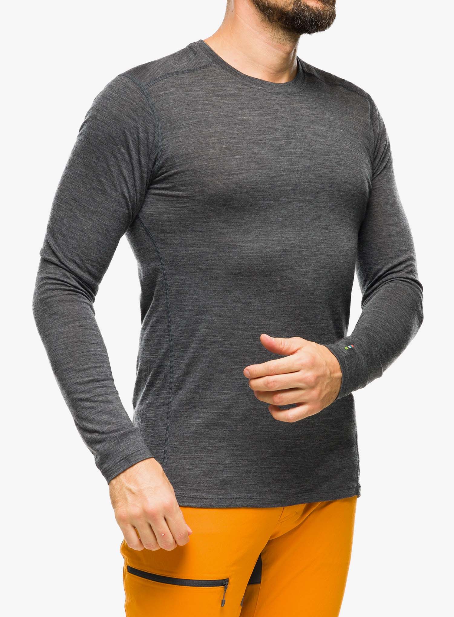 Termo flis jopa Smartwool Classic Merino Base Layer LS Boxed - iron heather