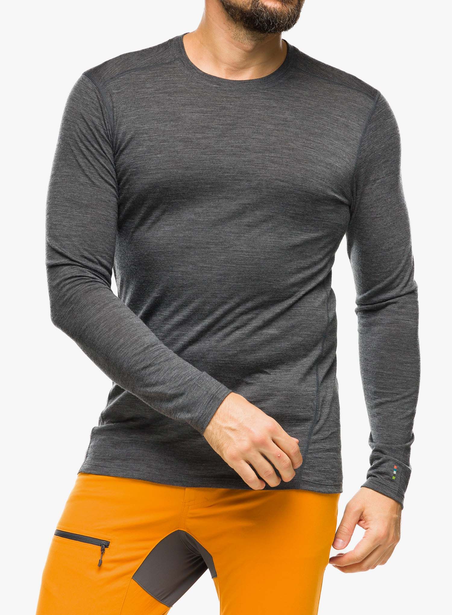 Termo flis jopa Smartwool Classic Merino Base Layer LS Boxed - iron heather